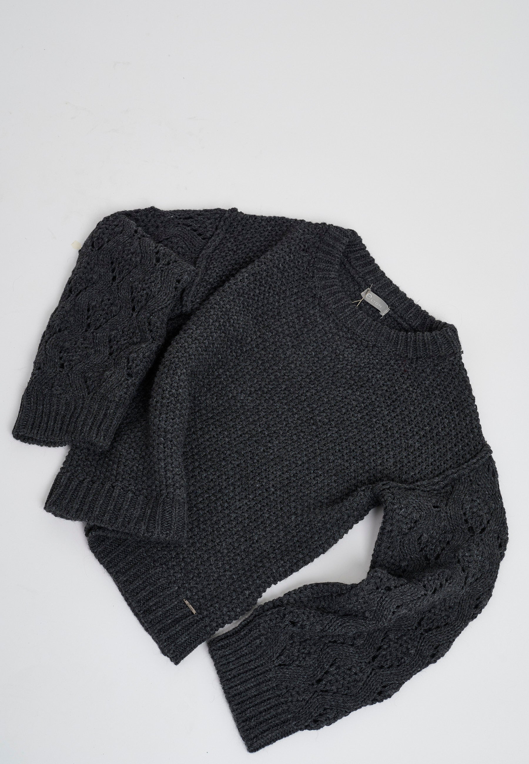 Elton ETFine Knit Pullover 9950 DARK GREY MELANGE