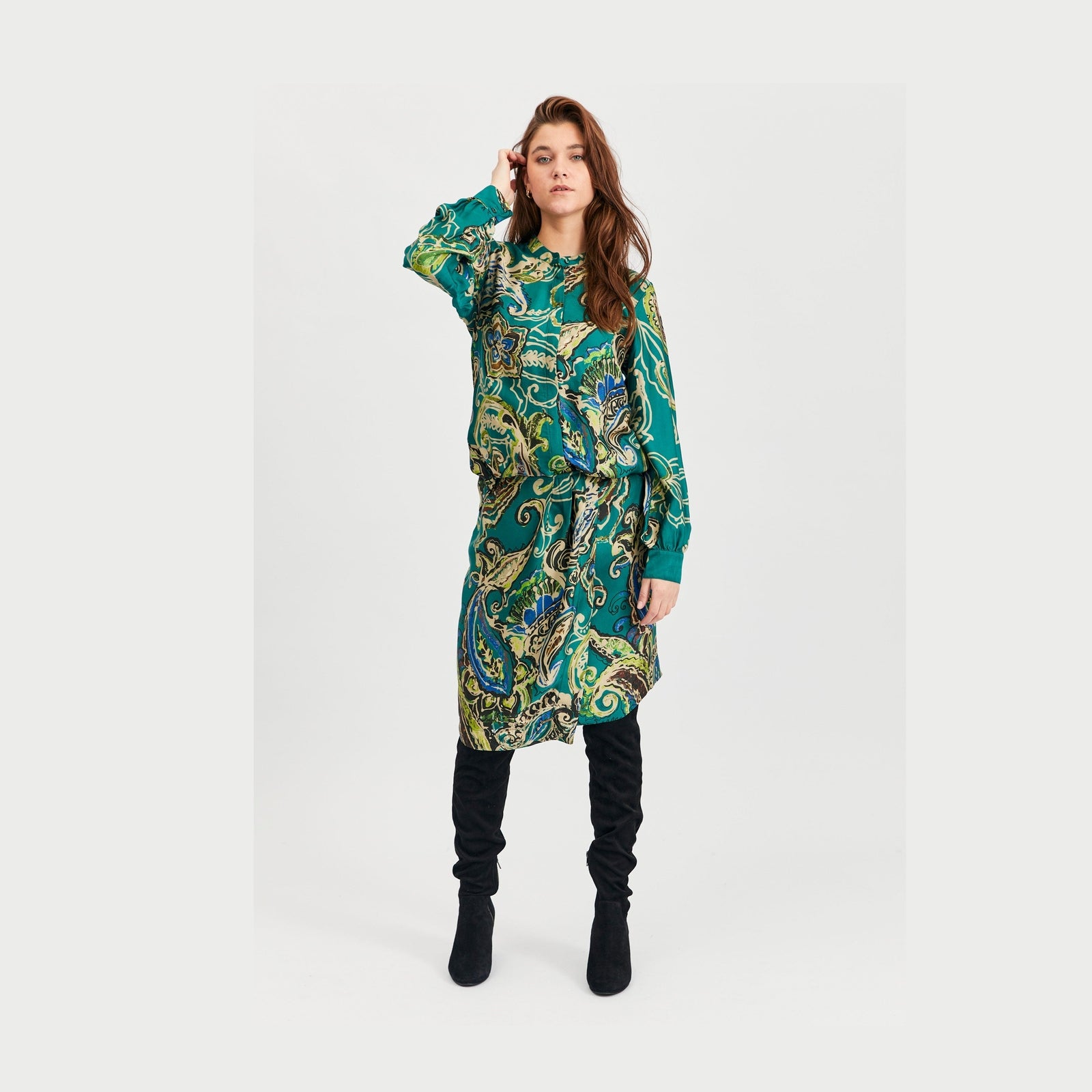 Elton ETGabie Bluser 129 Emerald Green