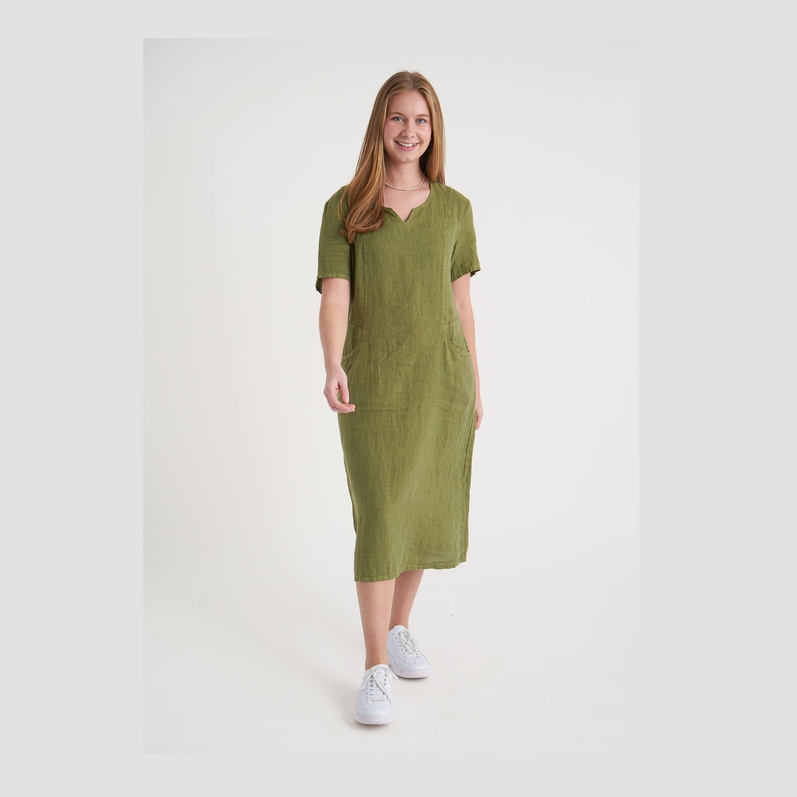 Elton ETHeddi Kjoler 062 Olive green