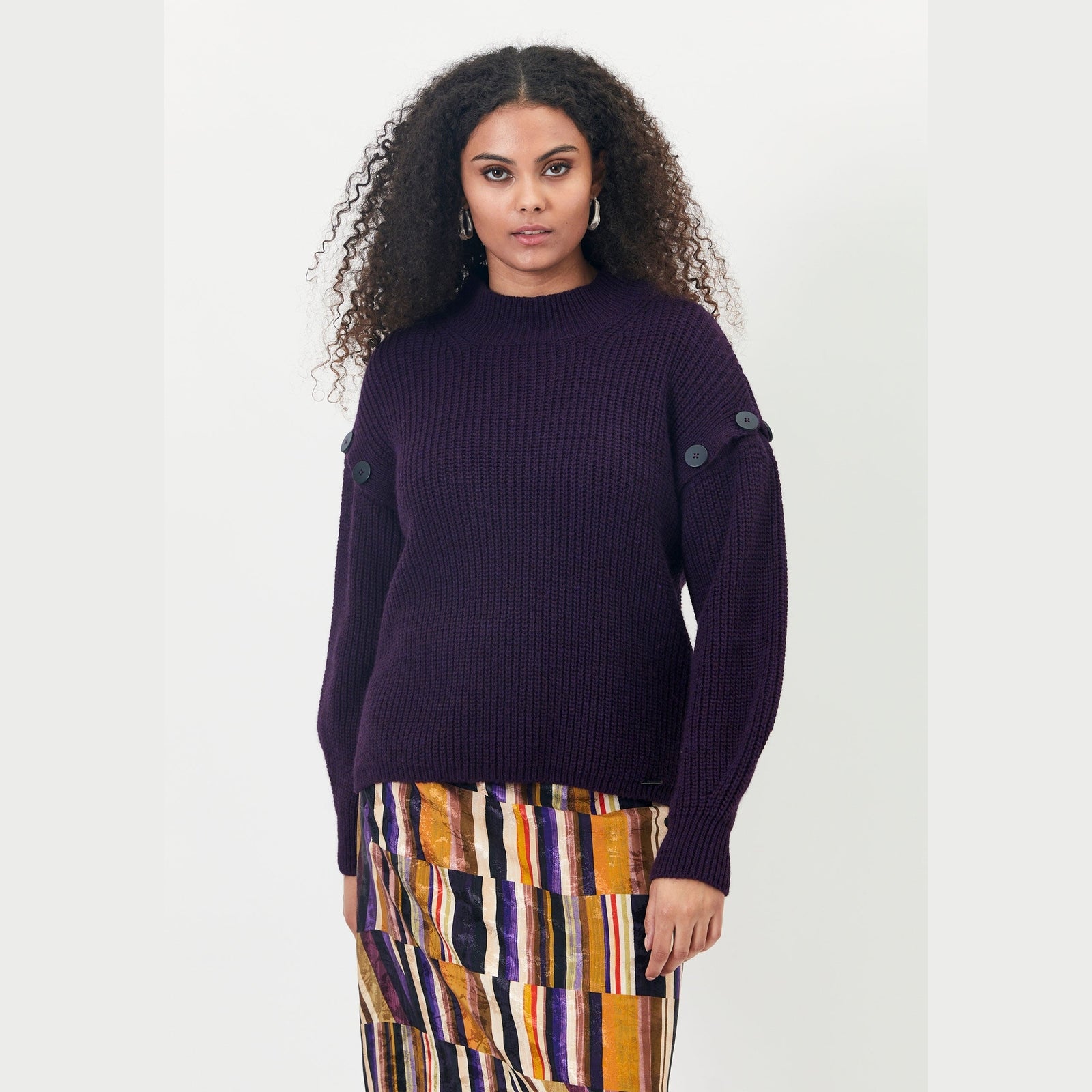 Elton ETHibba Knit Pullover 028 Purple