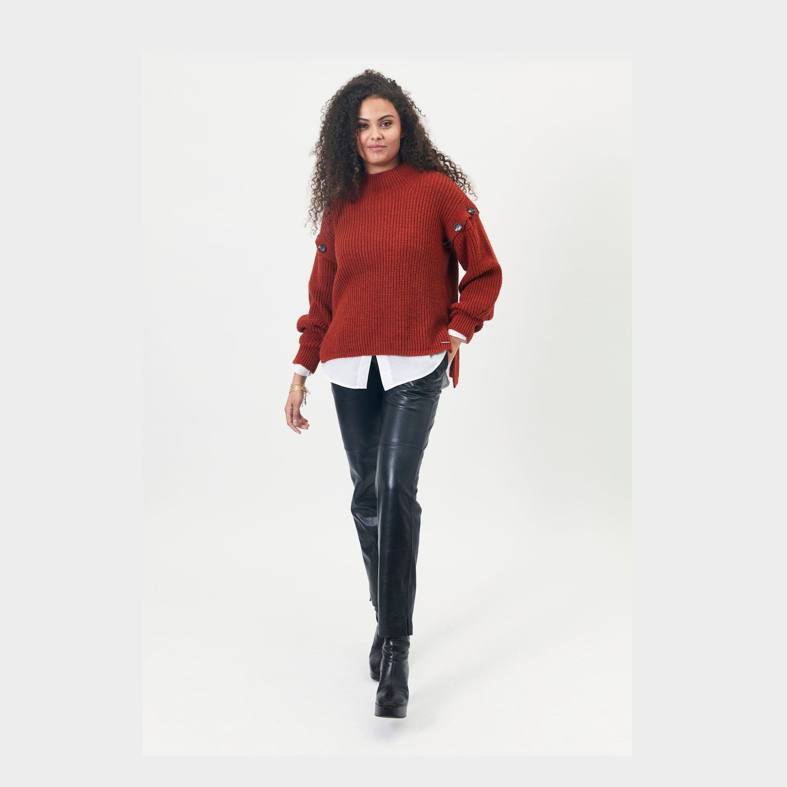 Elton ETHibba Knit Pullover 093 Dark Orange