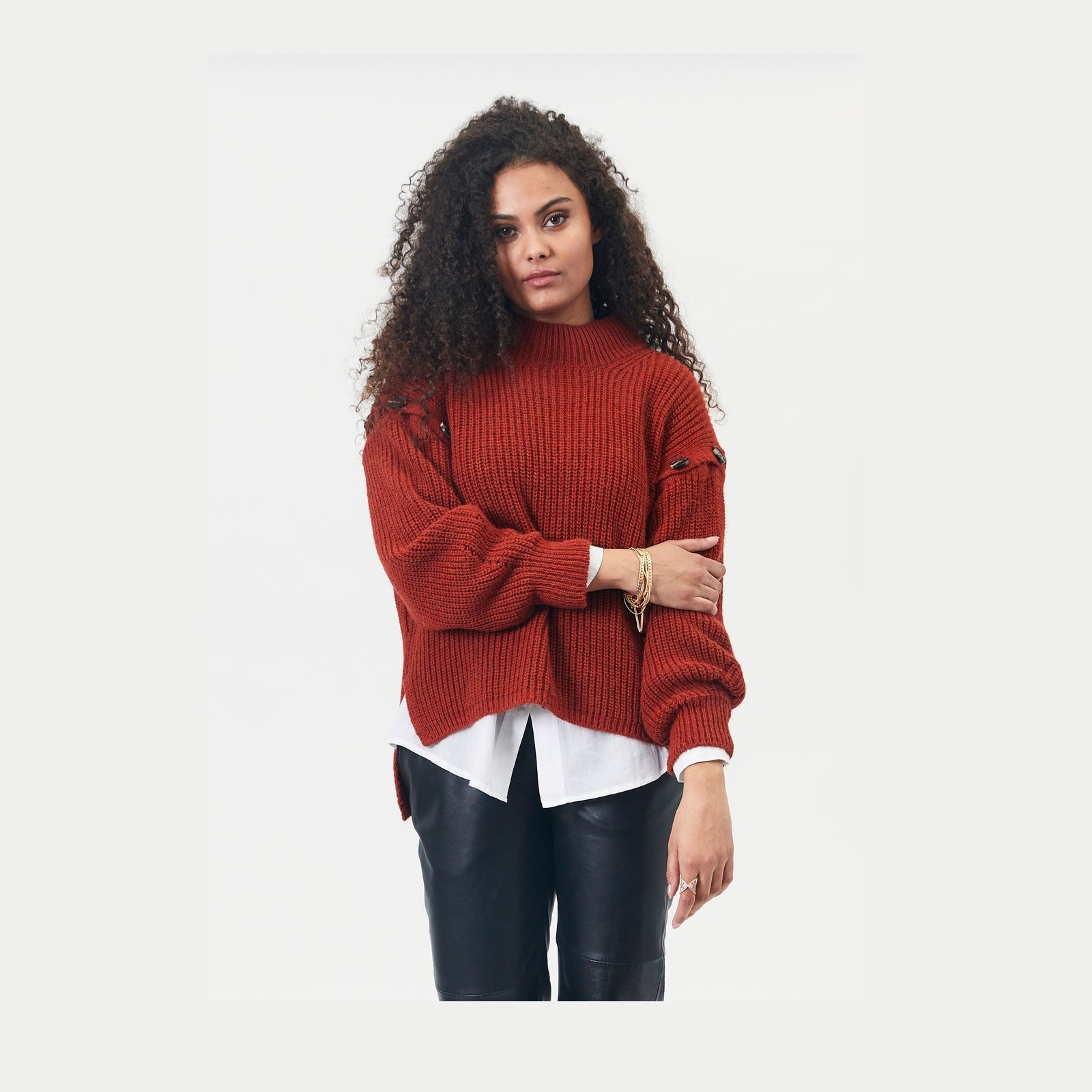 Elton ETHibba Knit Pullover 093 Dark Orange