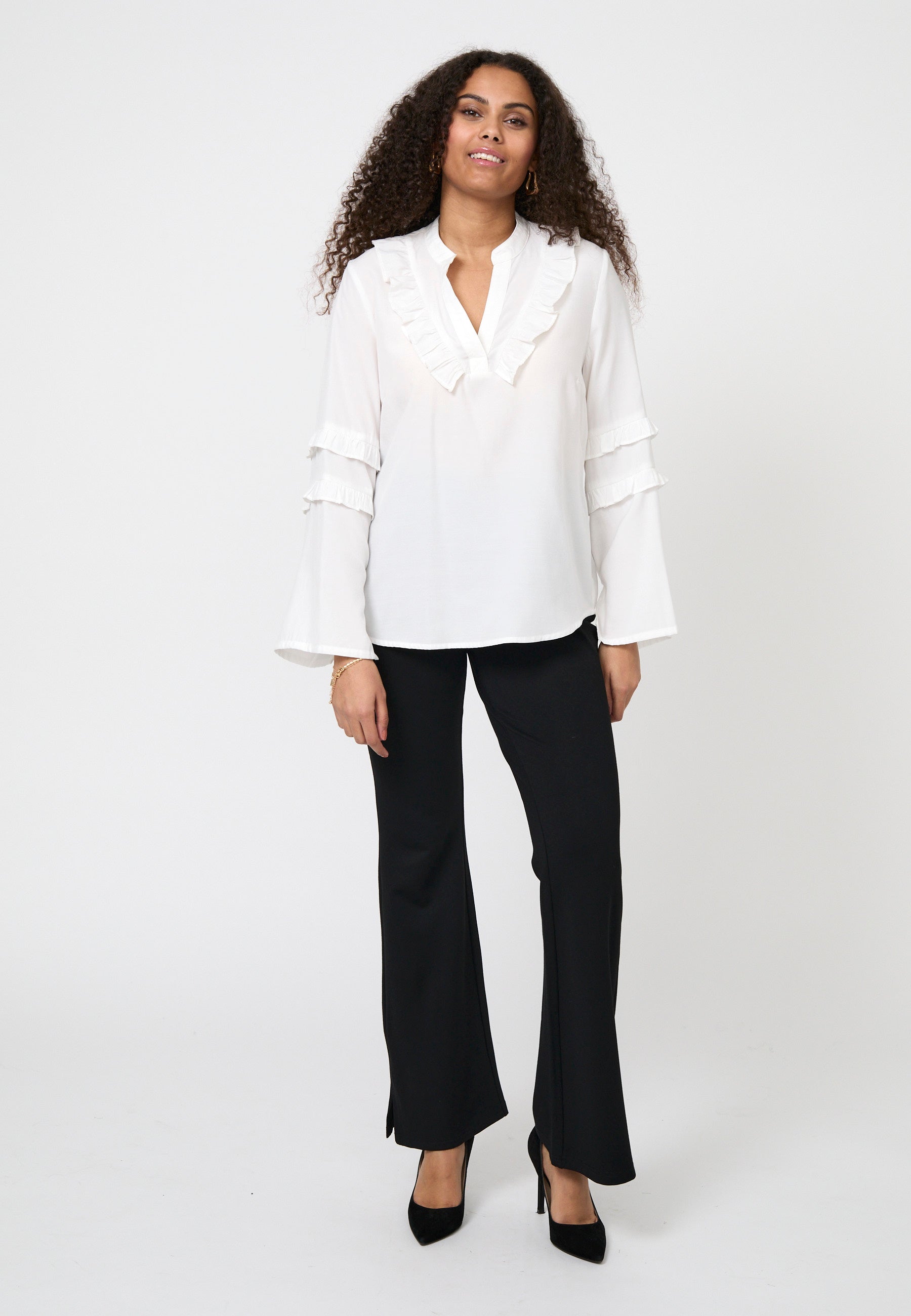 Elton ETJaqueline Skjortebluser 1050 ECRÜ