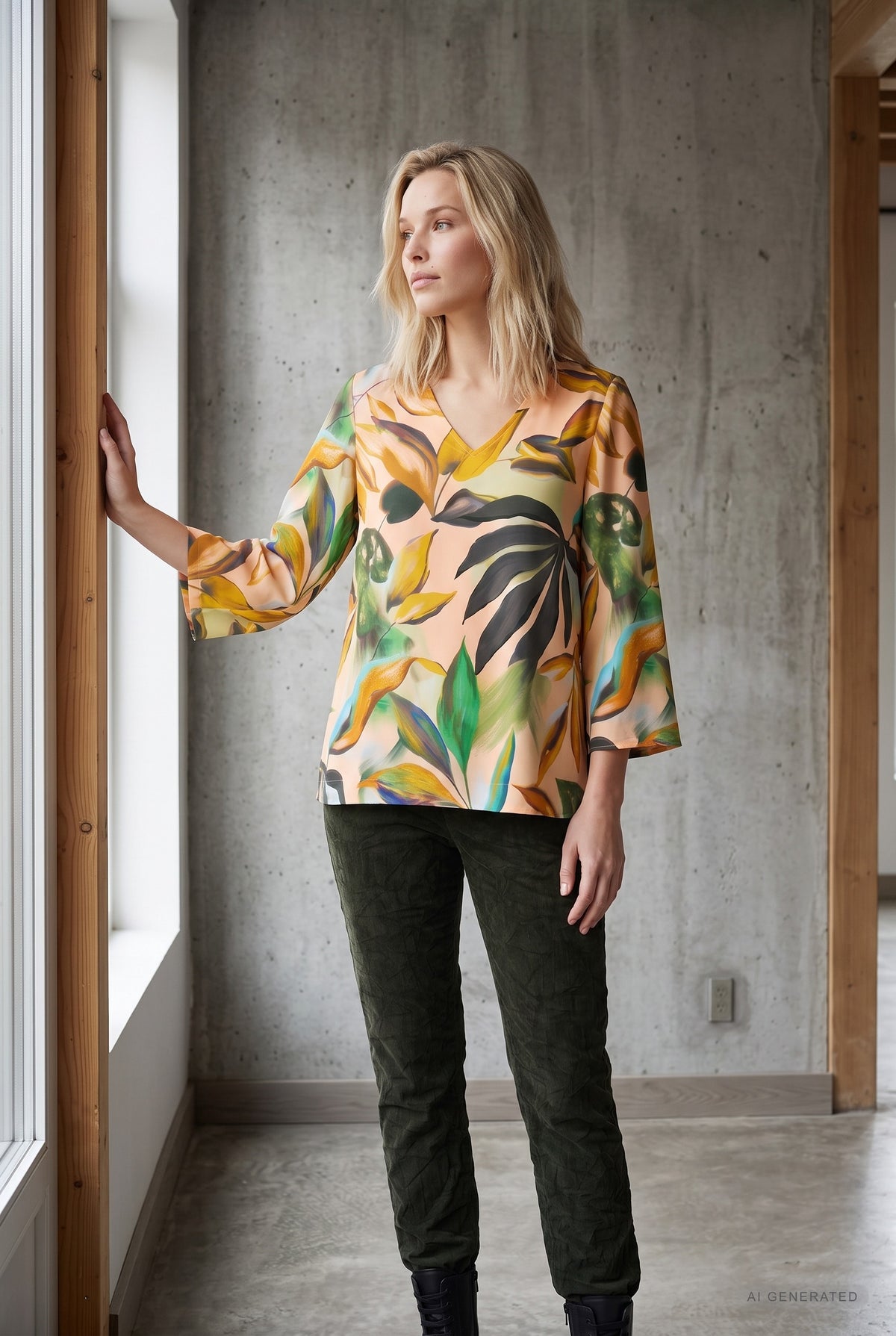 Elton ETJulie Bluser 3506 Khaki Green