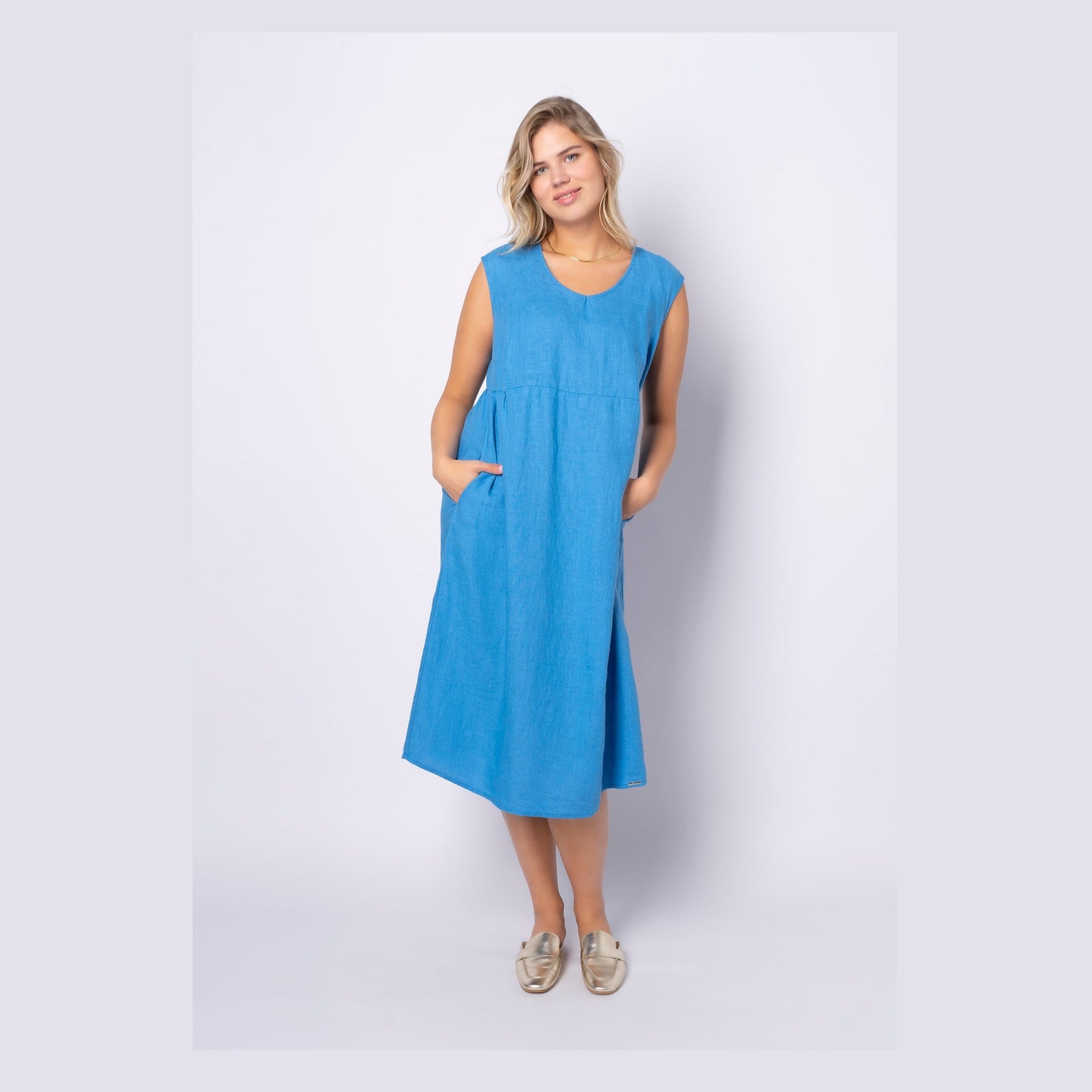 Elton ETLarisa Kjoler 140 Sapphire blue