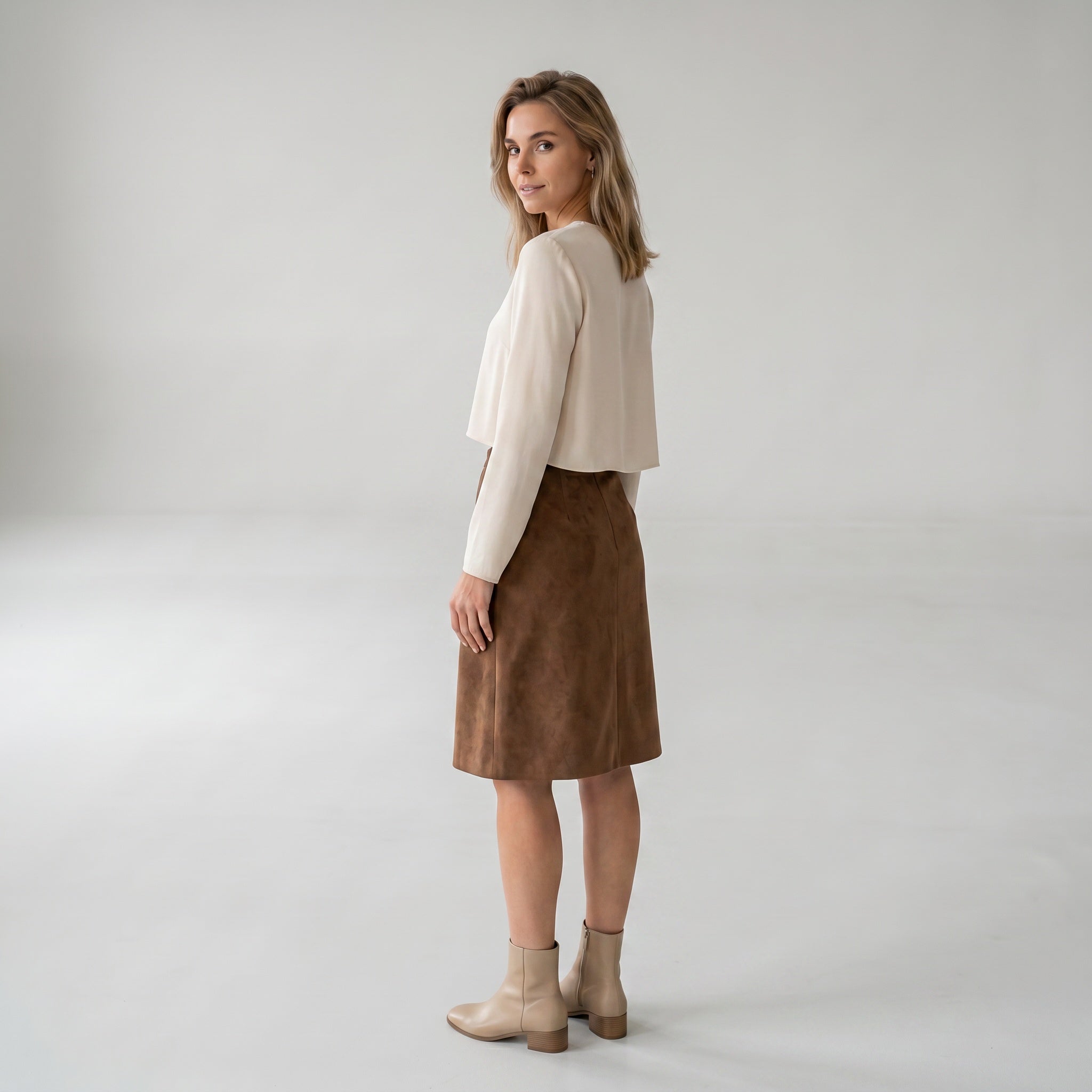 Elton ETLissa Nederdele 1588 Dark Sand