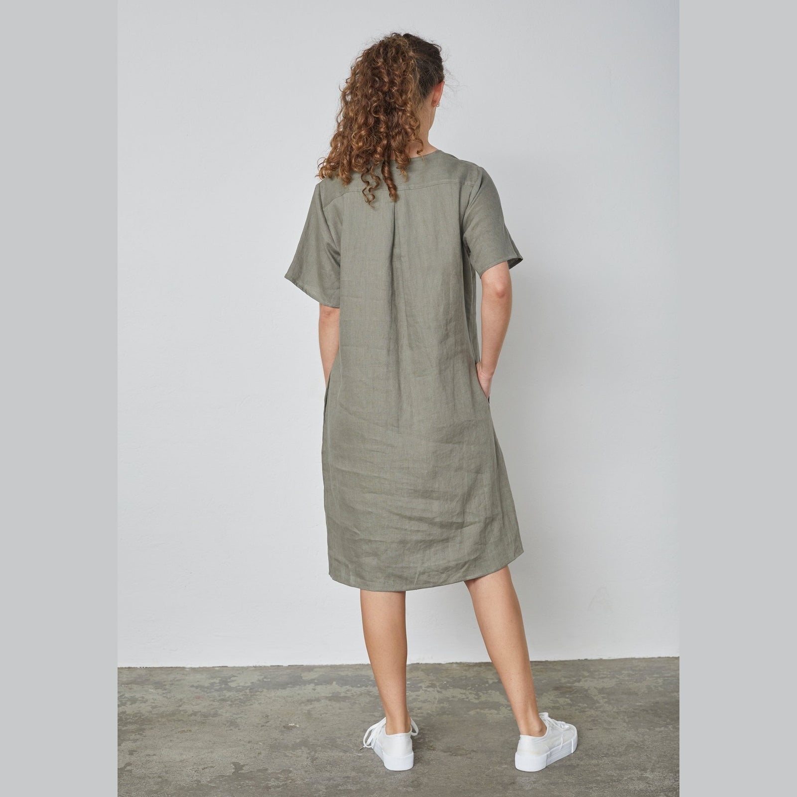 Elton ETLynn Kjoler 3506 Khaki Green