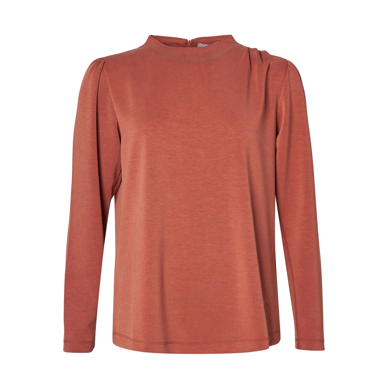 Elton ETMaryako Bluser 1650 Hazelnut Chocolate Brown