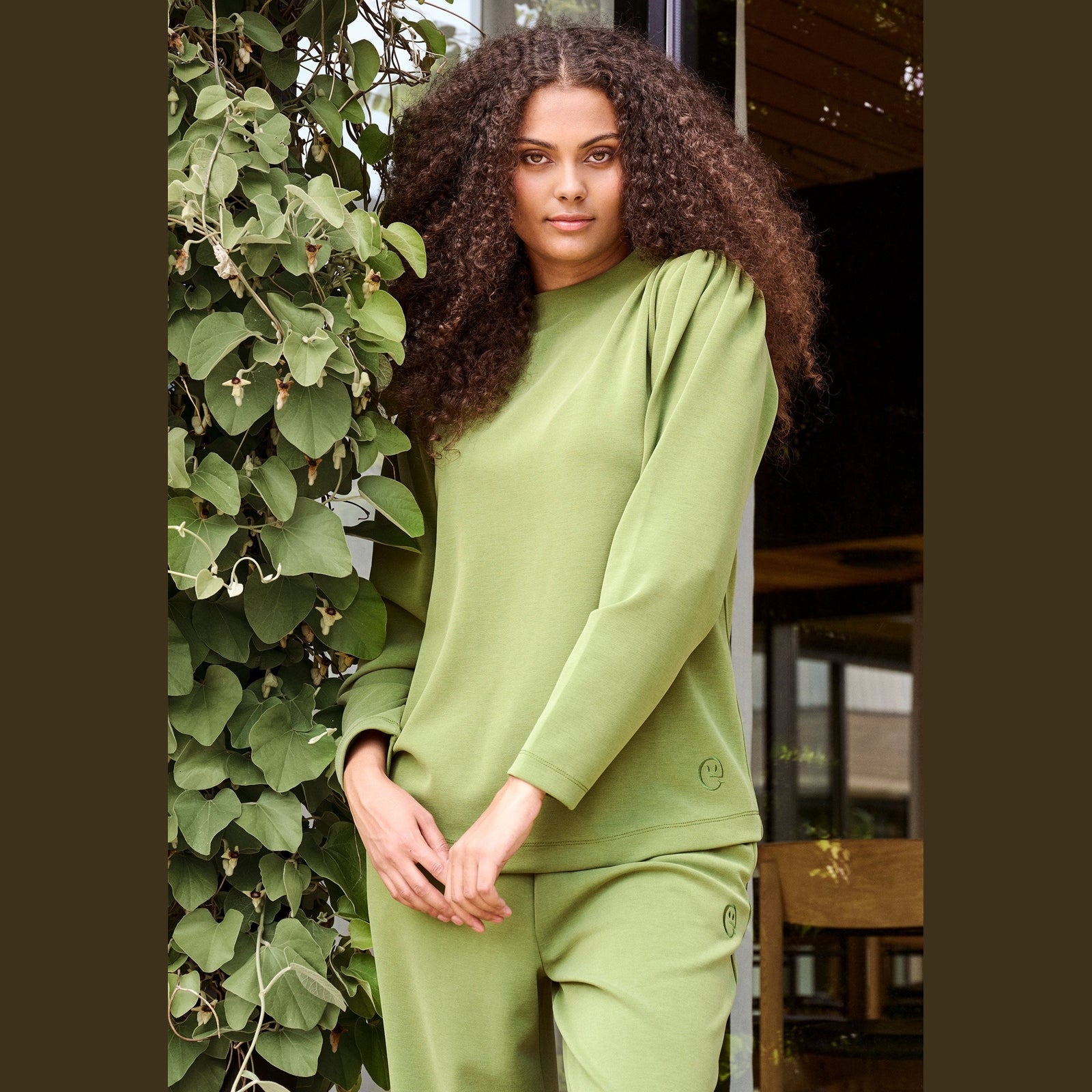 Elton ETMaryako Bluser 3750 Olive Green