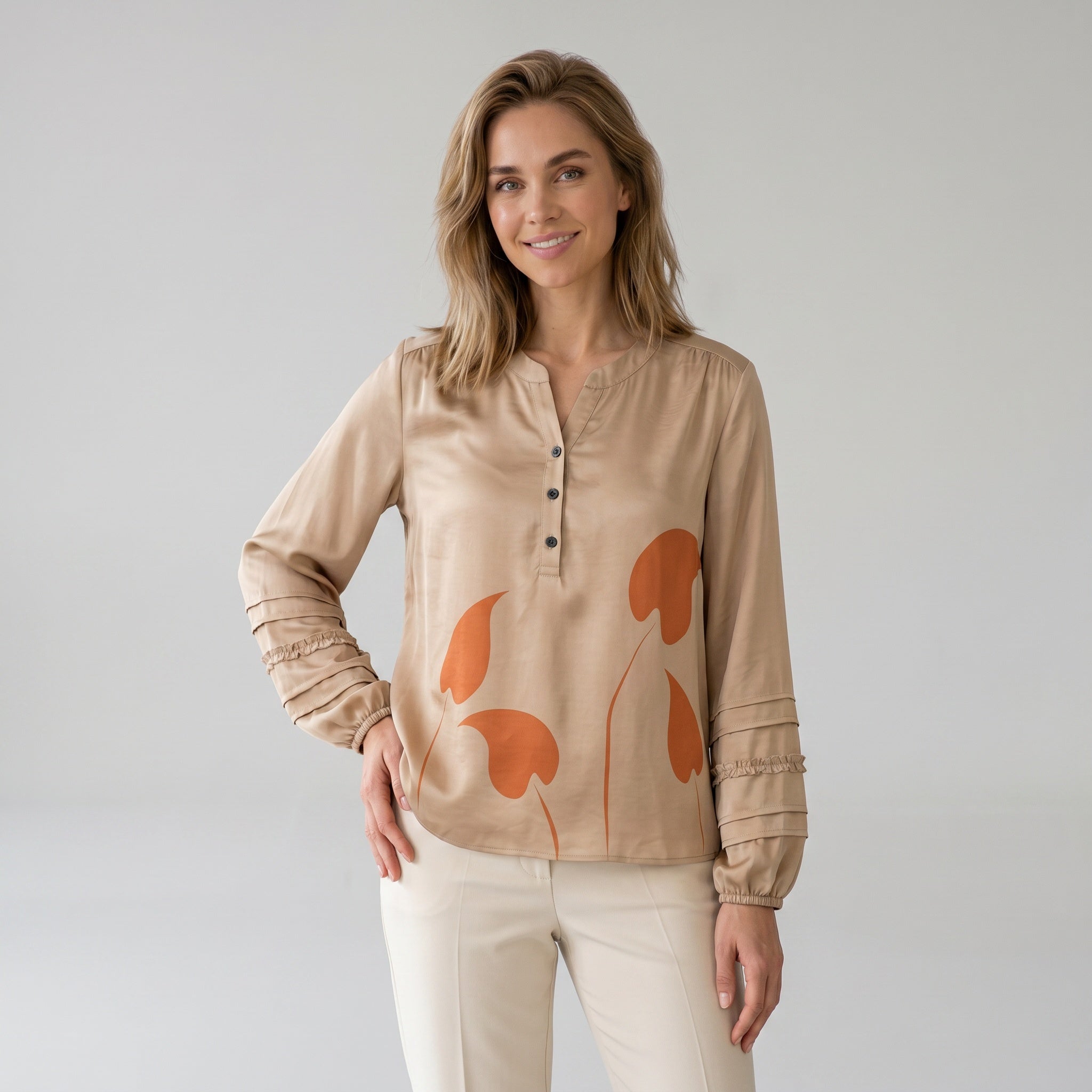 Elton ETMasha Skjortebluser 1325 Cashew Brown