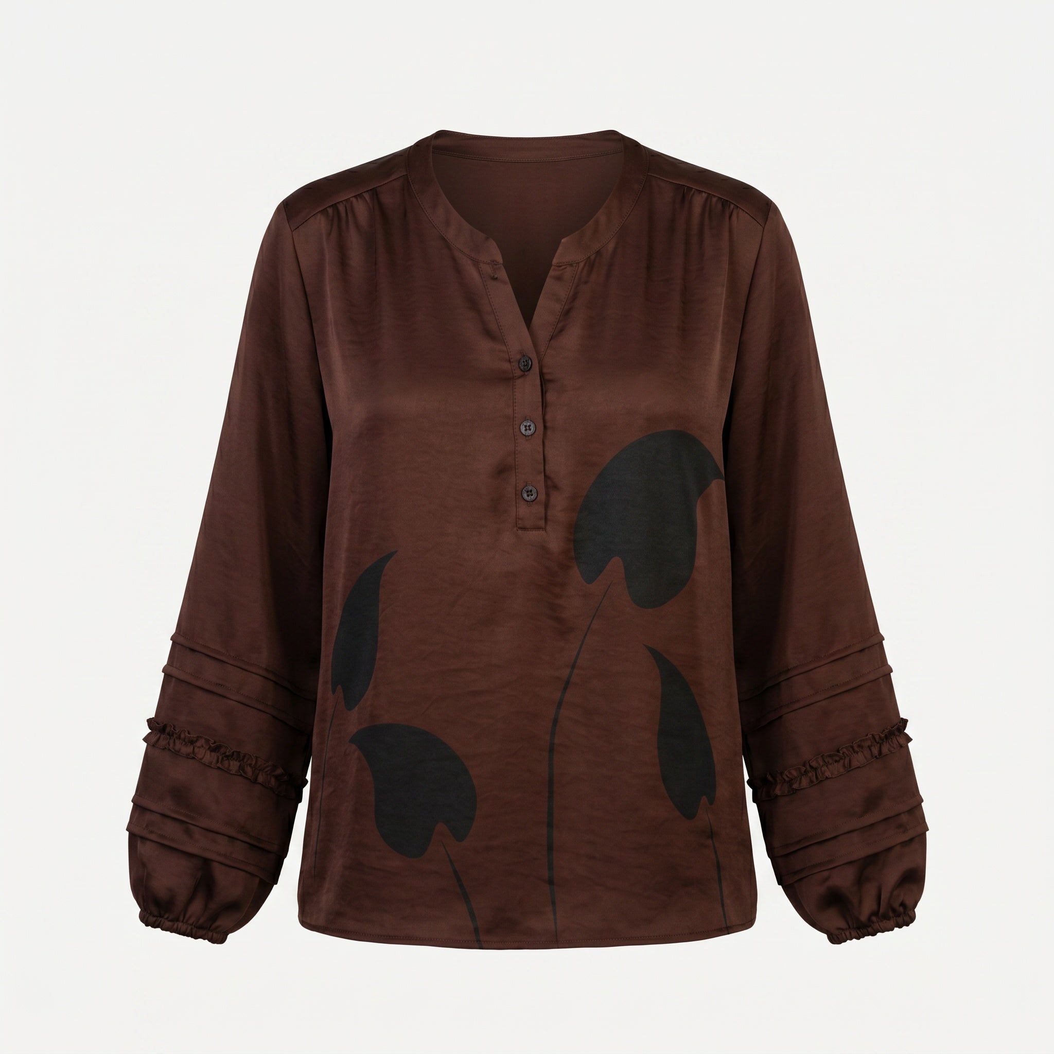 Elton ETMasha Skjortebluser 1451 Mocca Brown