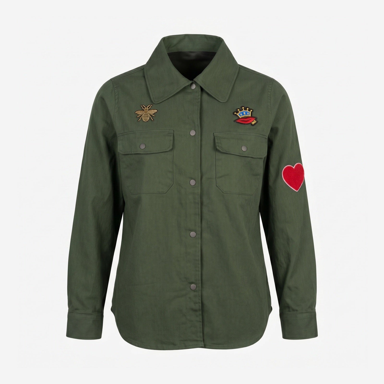 Elton ETNena Skjortebluser 3900 Army Green
