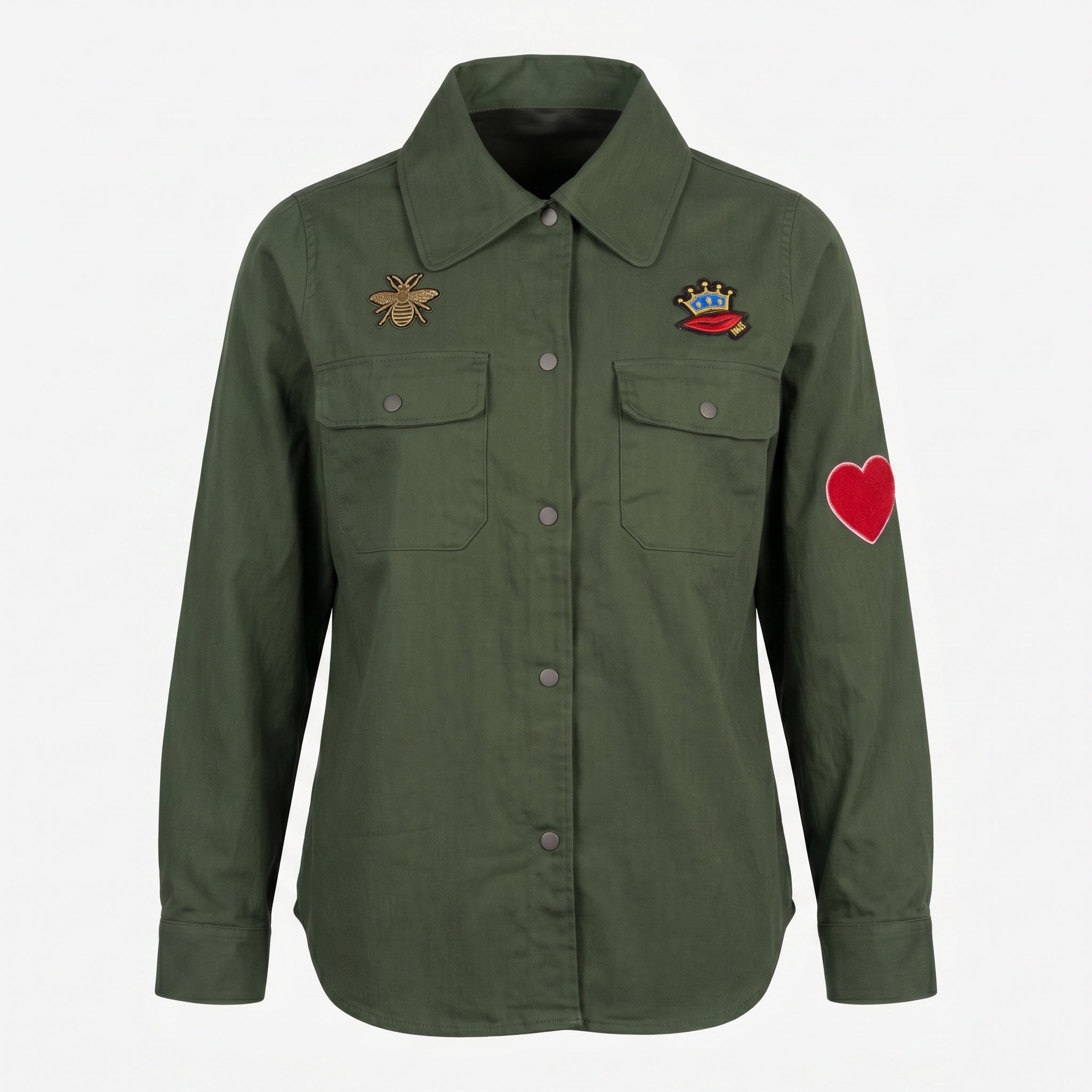 Elton ETNena Skjortebluser 3900 Army Green