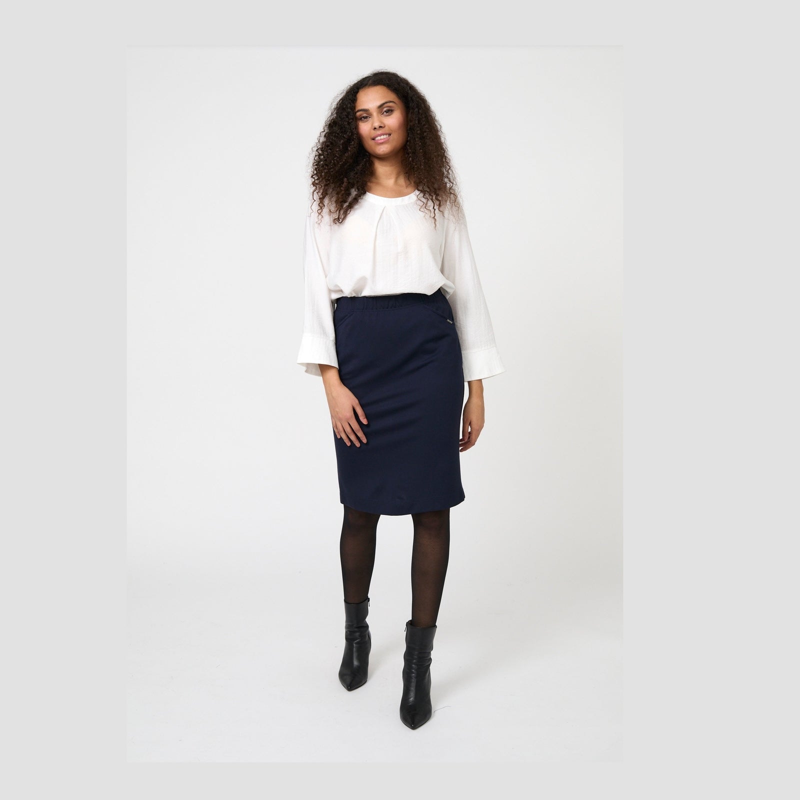 Elton ETNika Nederdele 5999 NAVY BLUE