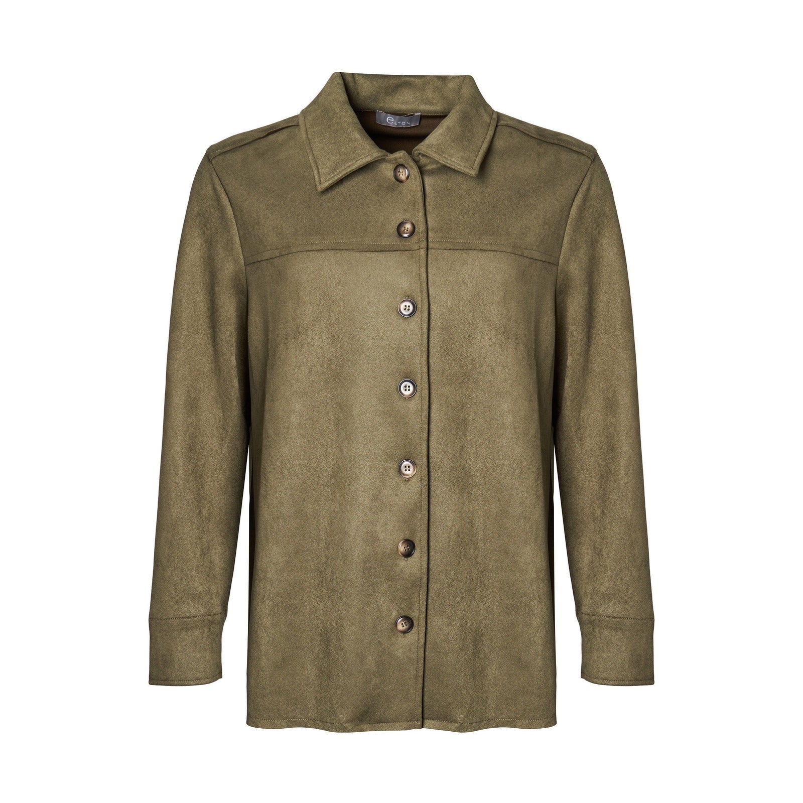 Elton ETRanva Skjortebluser 3502 Dusky Moss Green