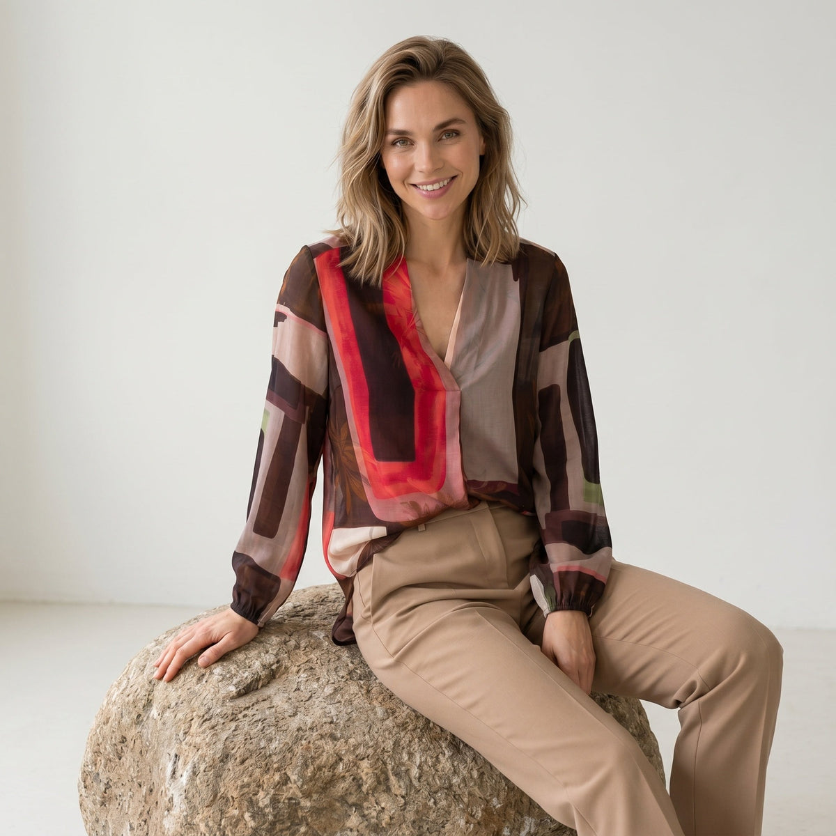 Elton ETSaphir Bluser 1300 Taupe