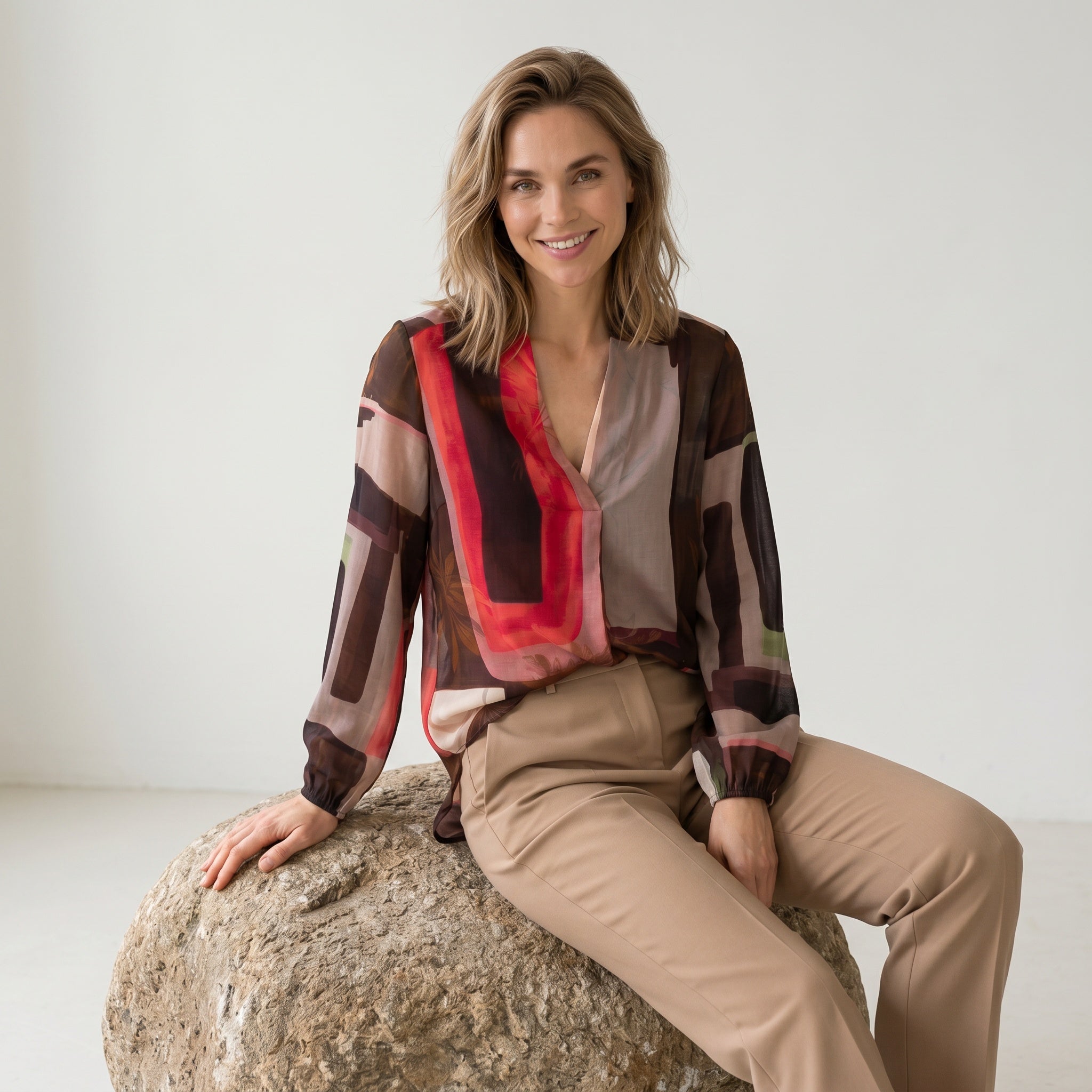 Elton ETSaphir Bluser 1300 Taupe