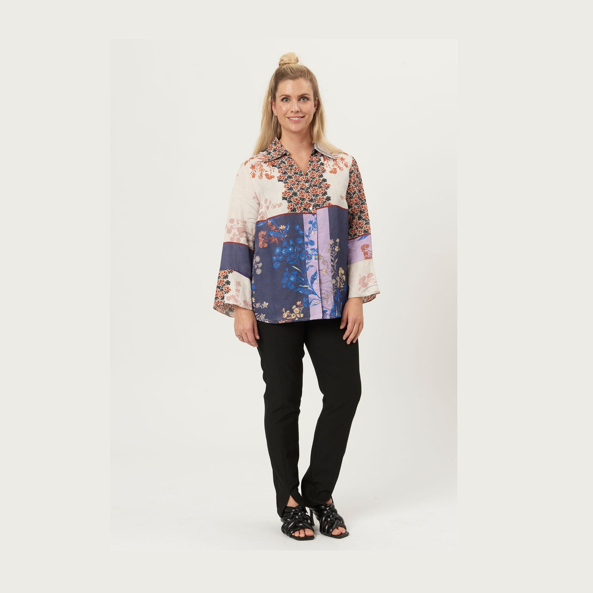 Elton ETSusan Skjortebluser 052 Denim Blue