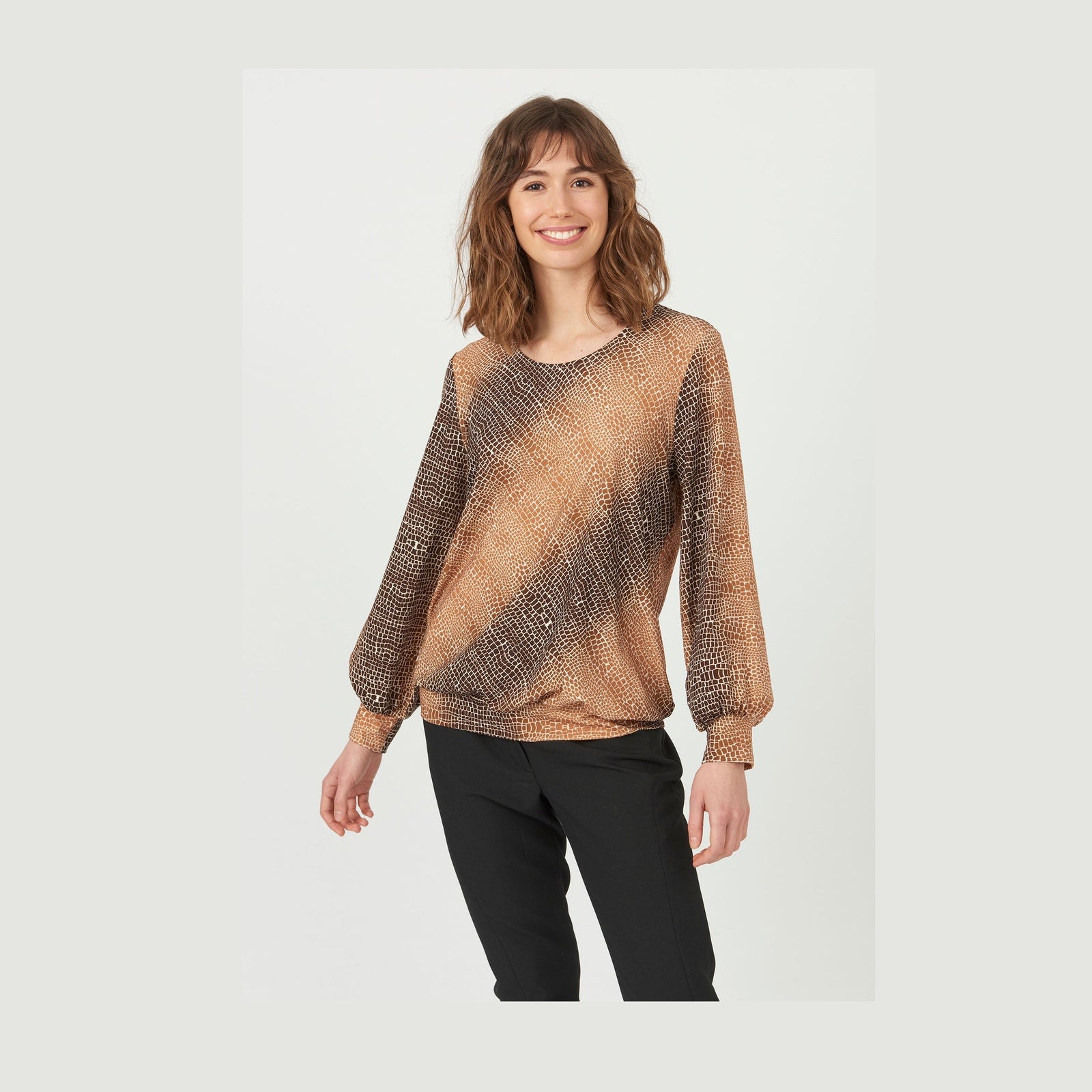 Elton ETThamara T-Shirt 037 Brick Brown