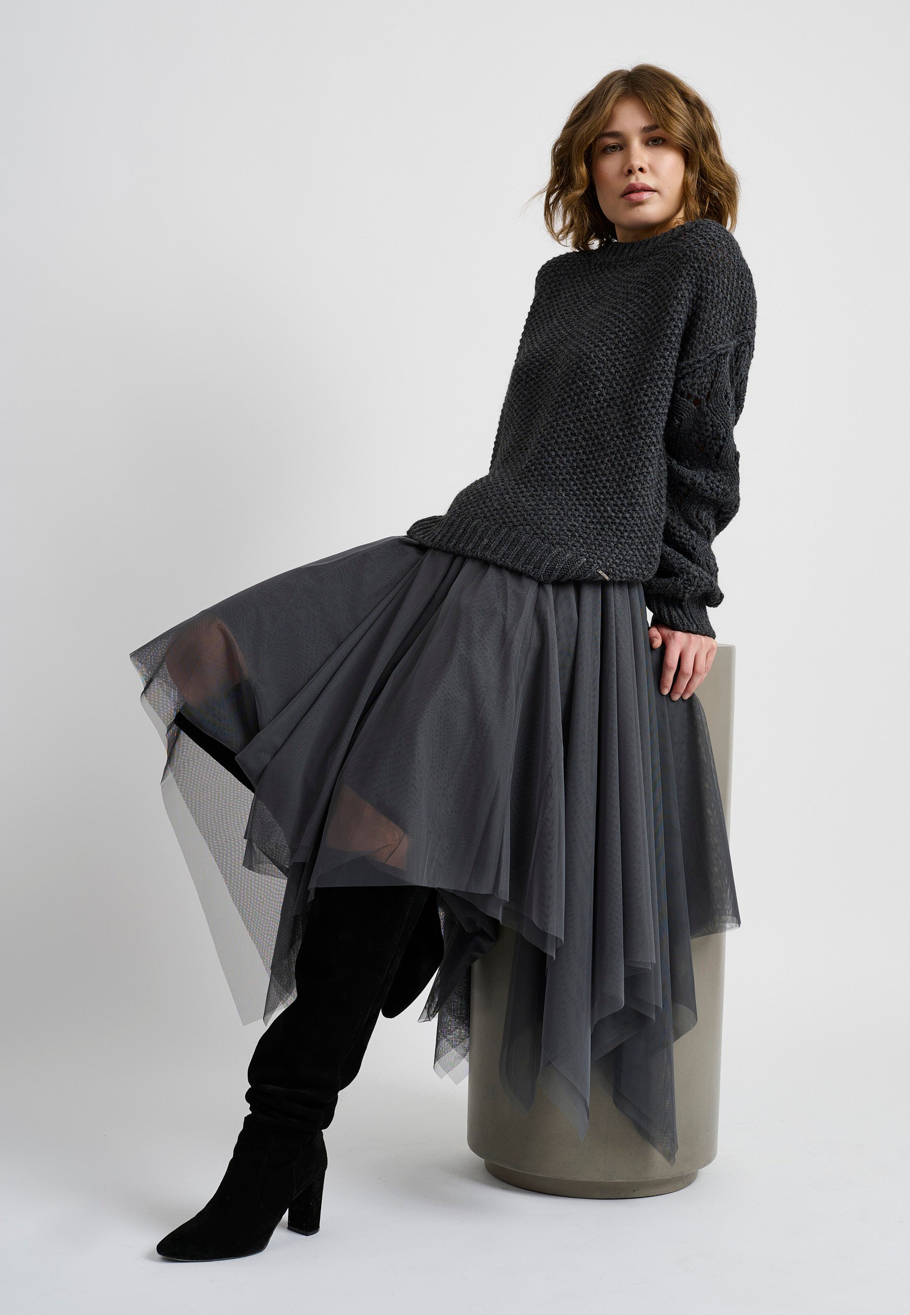 Elton ETTulle Nederdele 9500 GREY