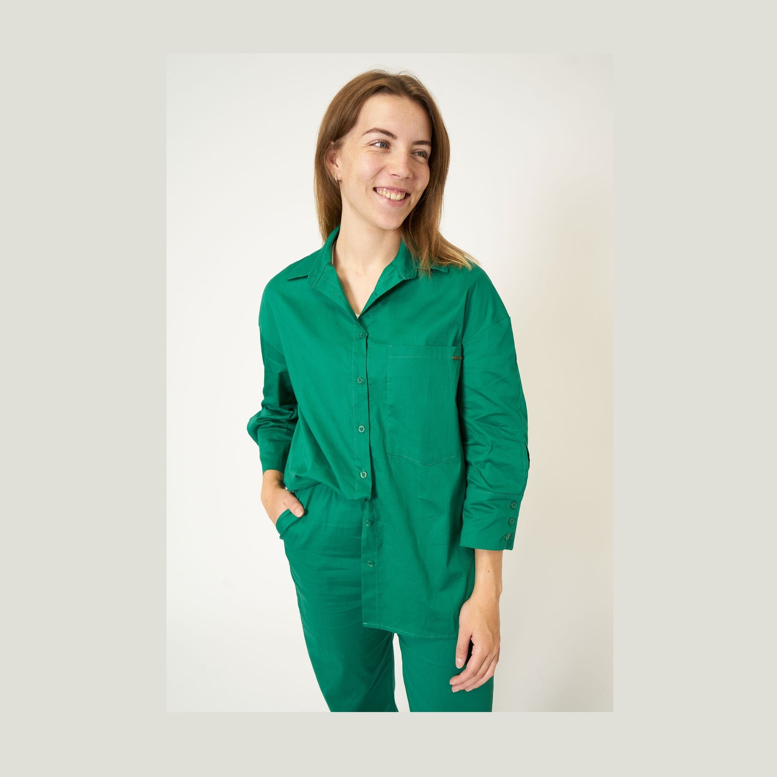 Elton ETWera Skjortebluser 838 Grass Green