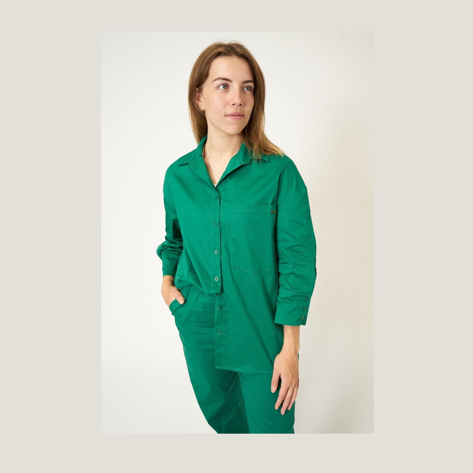 Elton ETWera Skjortebluser 838 Grass Green