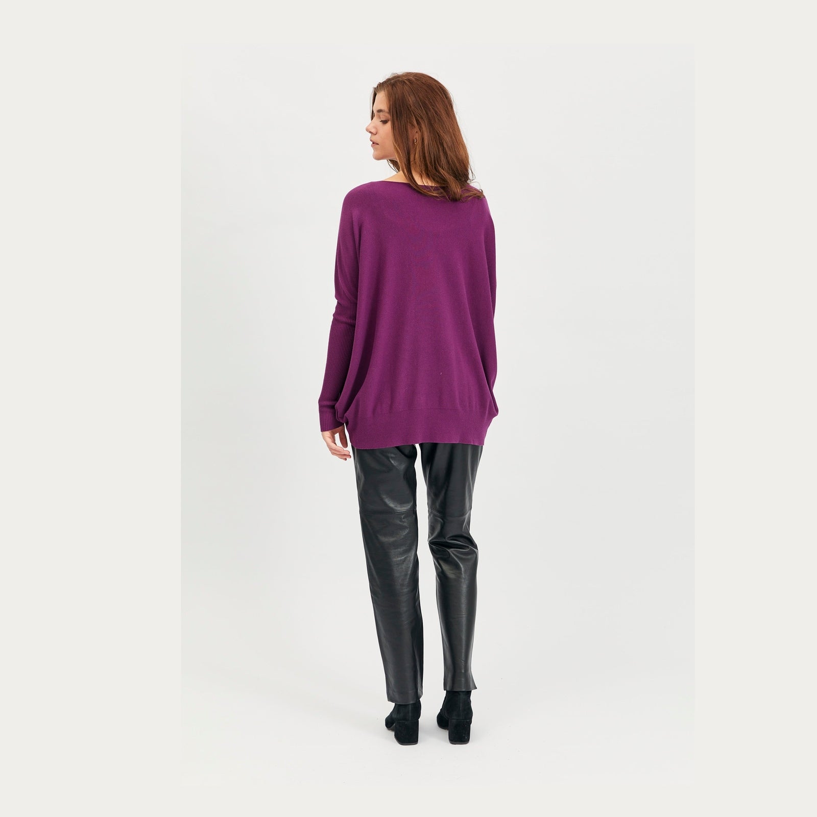 Lind Esther Knit Pullover 192 Dark purple