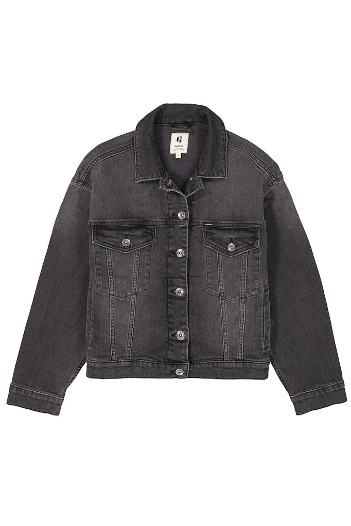 Sort denim jakke
