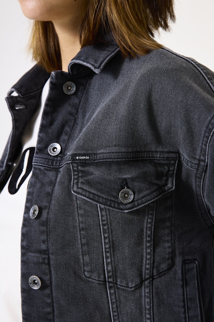 Sort denim jakke
