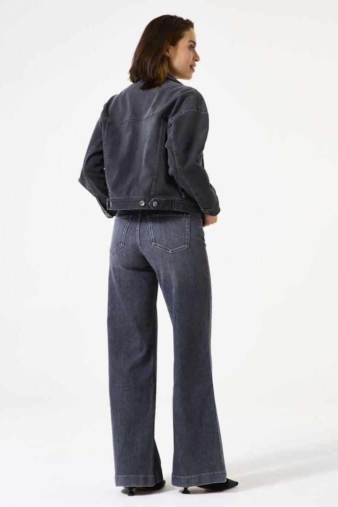 Sort denim jakke