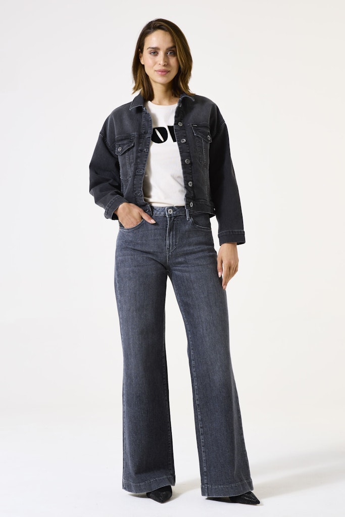 Sort denim jakke