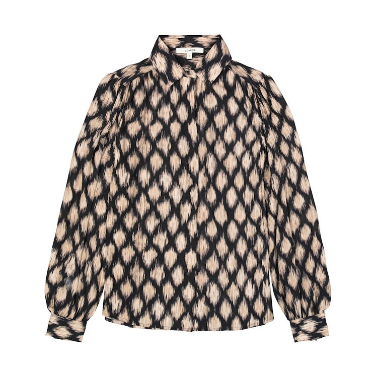 Printet Bluse med lange ærmer