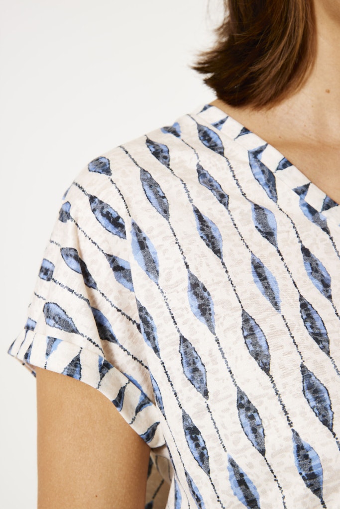 Mønstret T-shirt