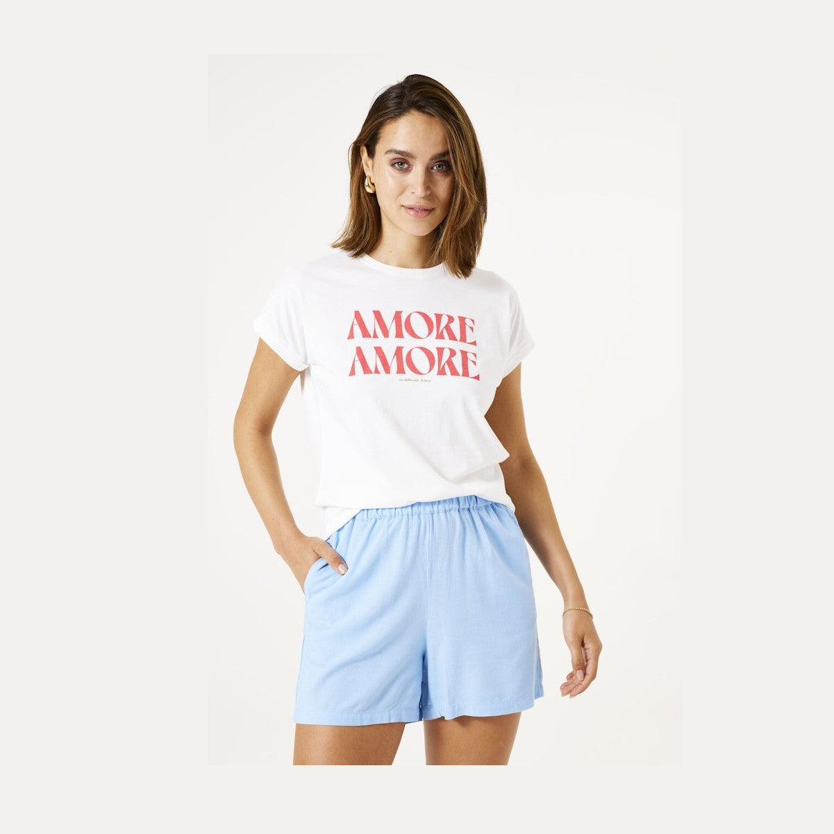 T-shirt med frontprint