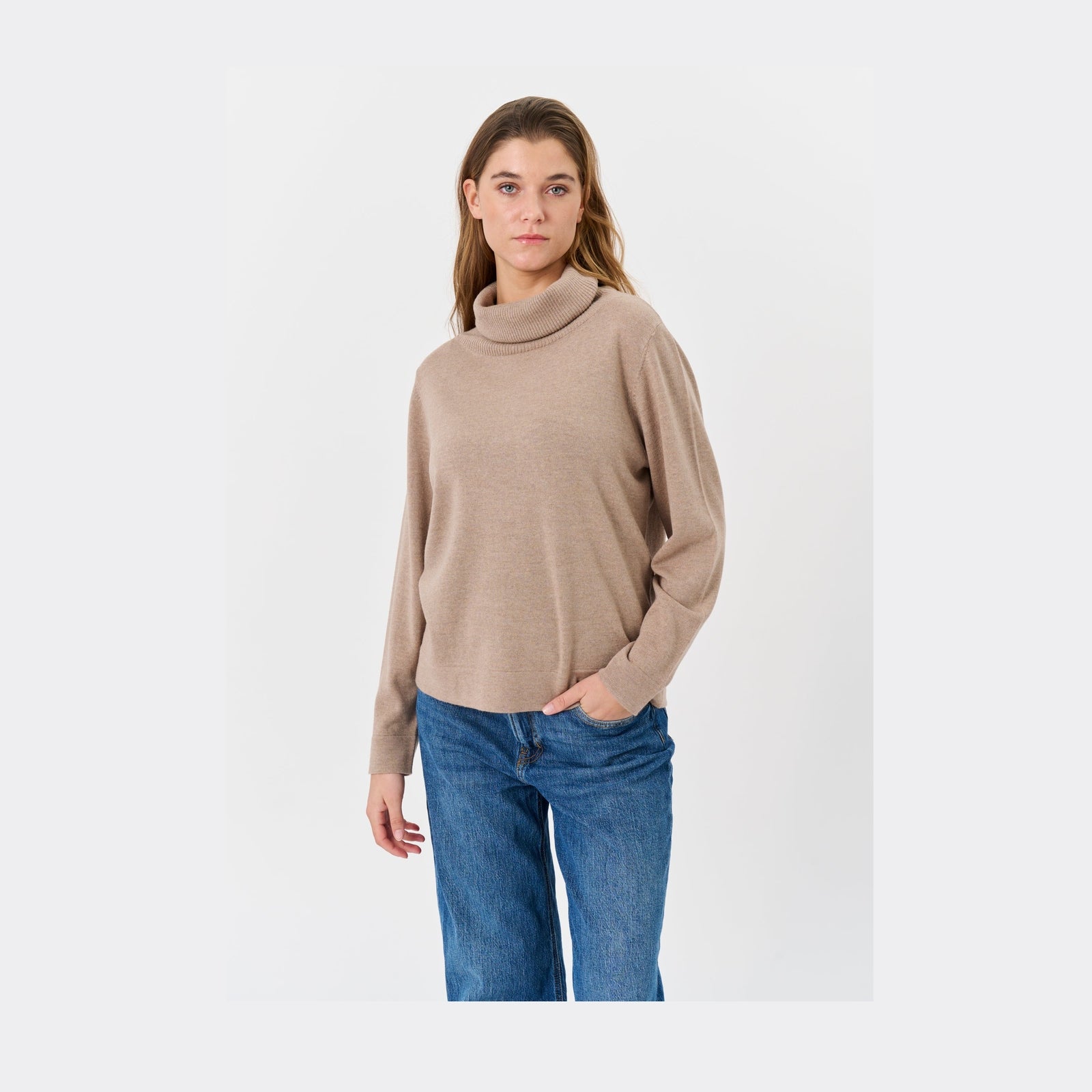 Lind Kirsten Knit Pullover 1660 camel melange