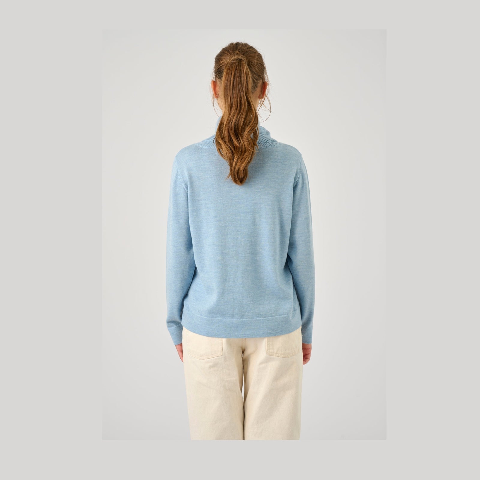 Lind Kirsten Knit Pullover 5002 Light Blue Melange