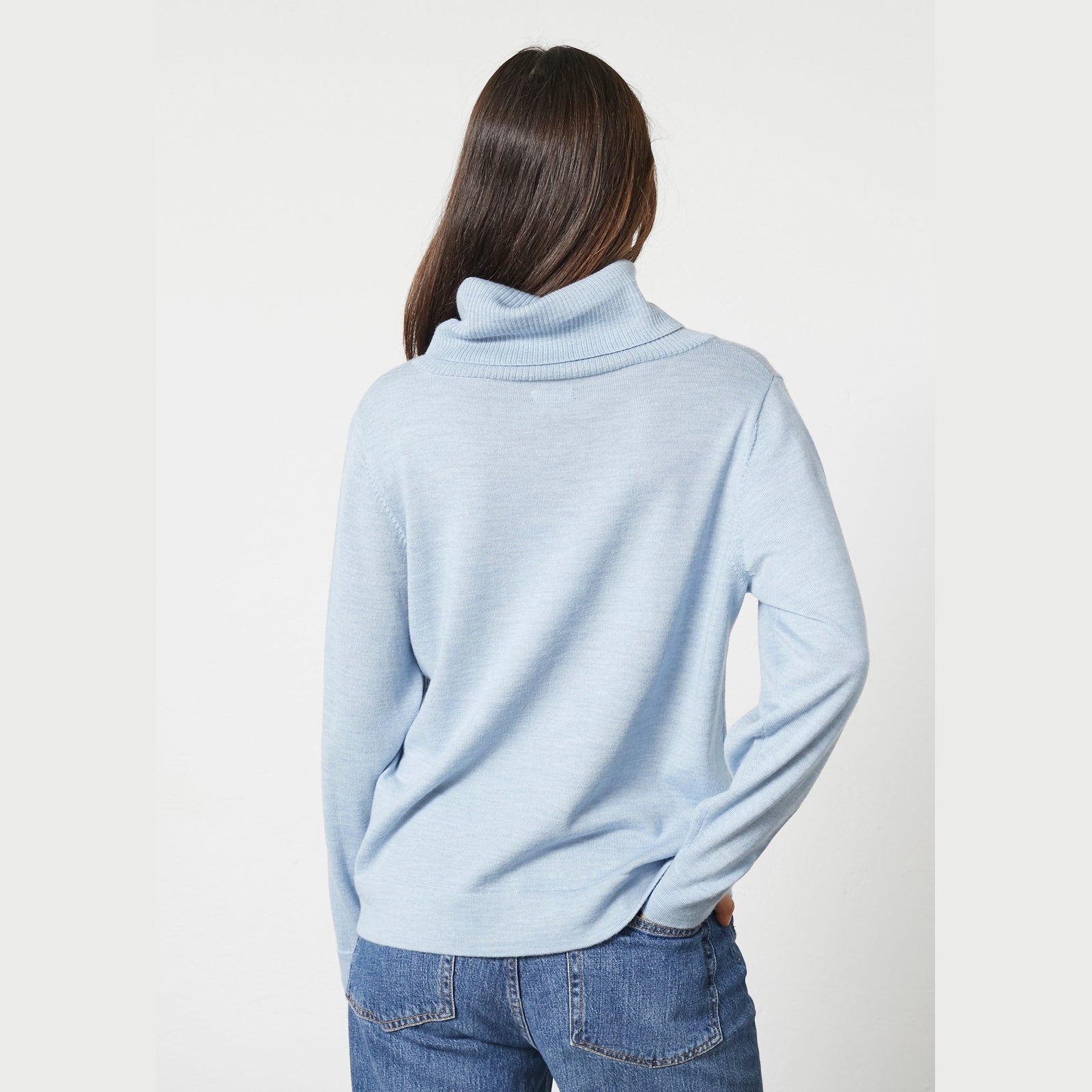 Lind Kirsten Knit Pullover 5002 Light Blue Melange