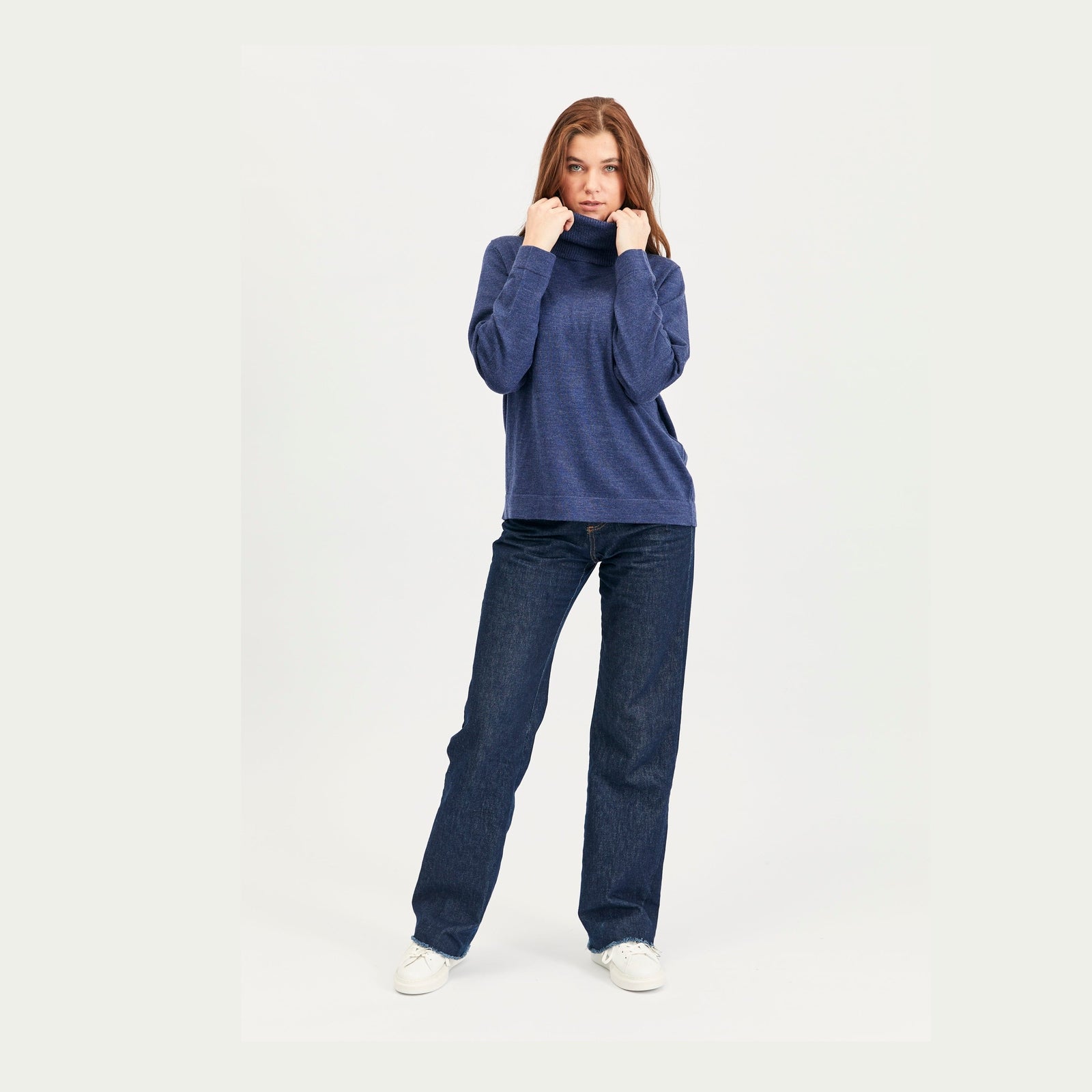 Lind Kirsten Knit Pullover 5650 blue melange