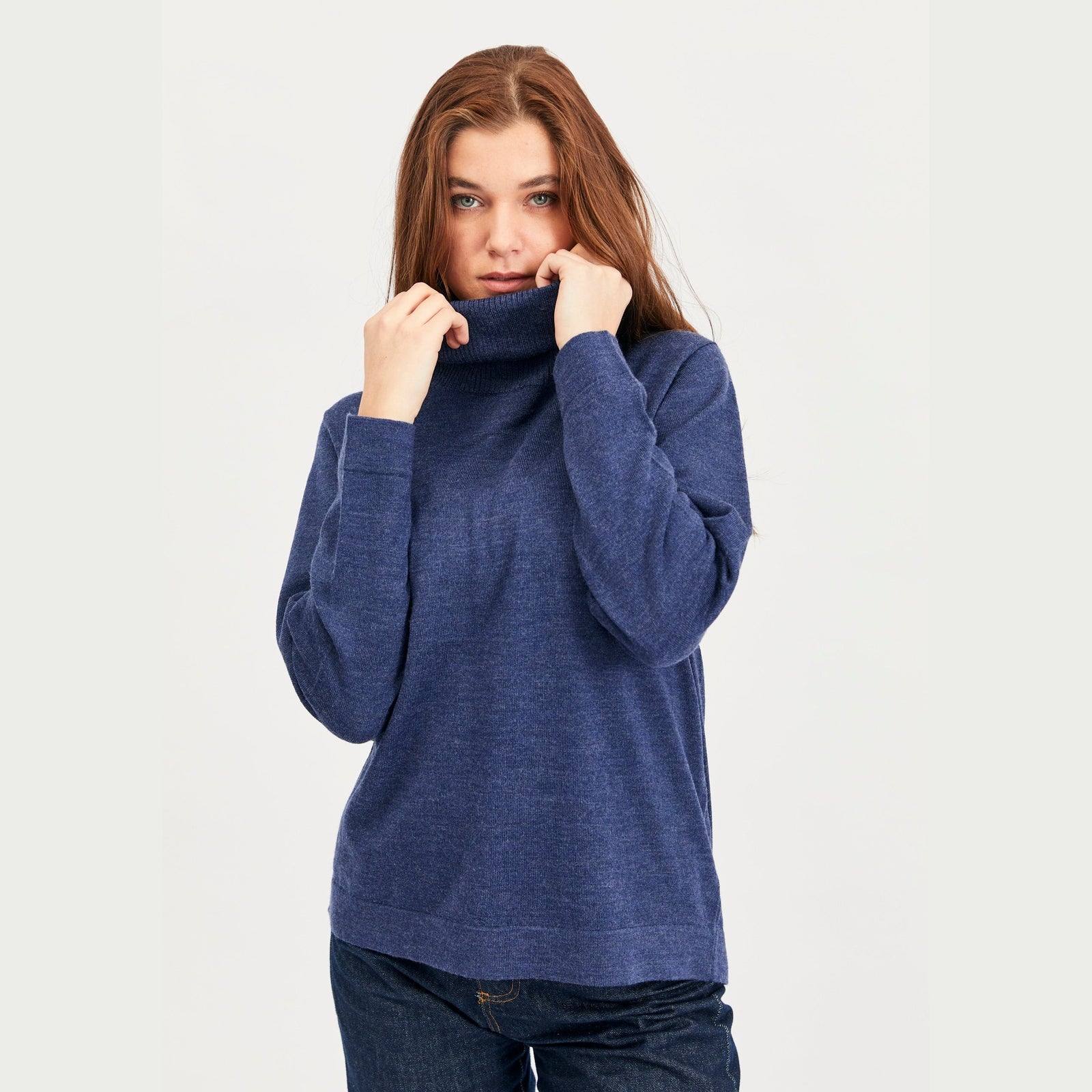 Lind Kirsten Knit Pullover 5650 blue melange
