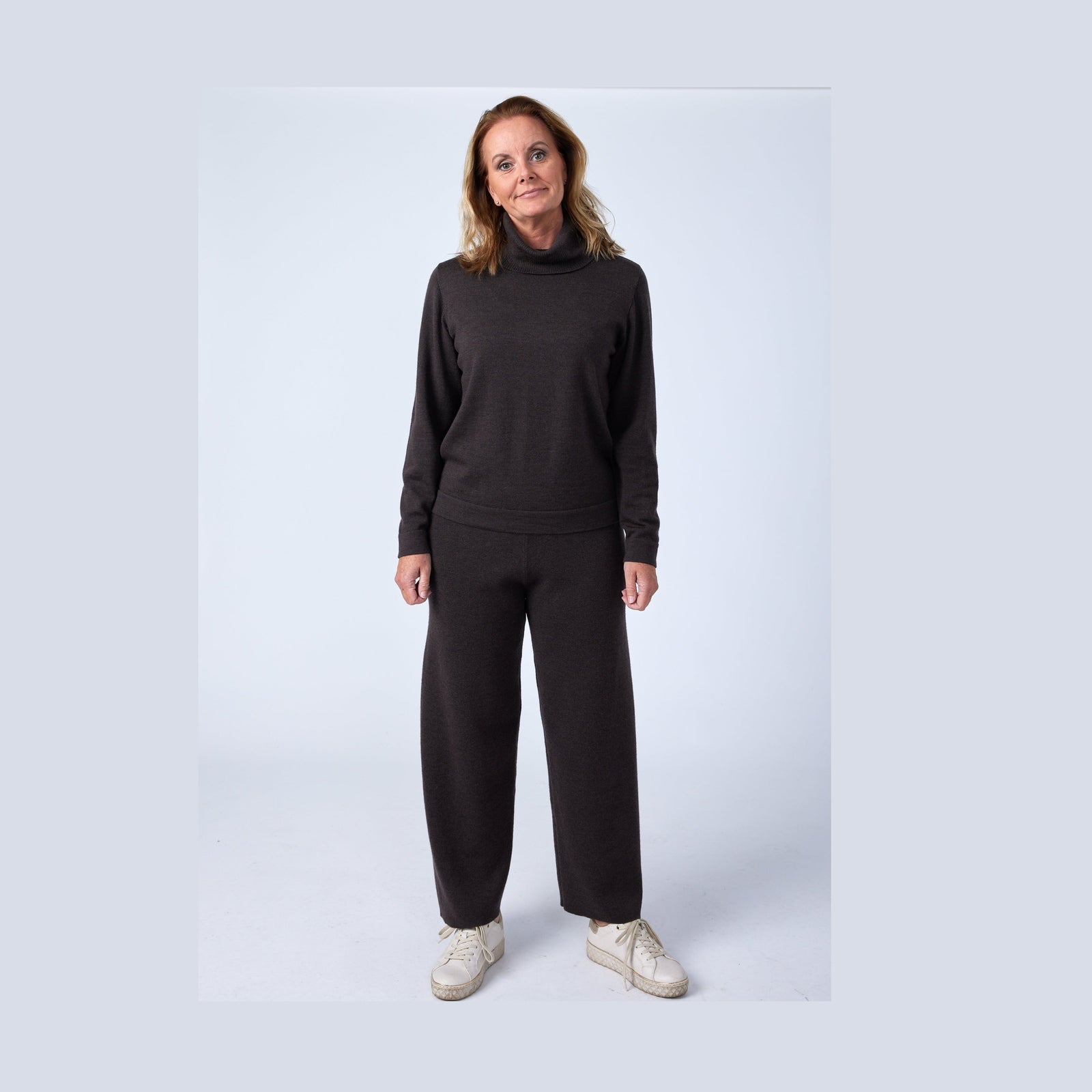 Lind Kopra Bukser 55070 Brown Melange