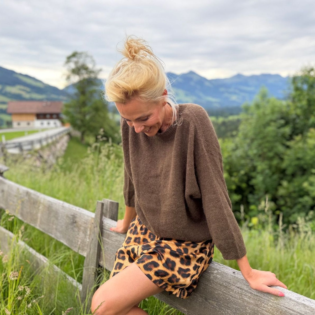 Lind LBHverdags fin Knit Pullover 1500 BROWN