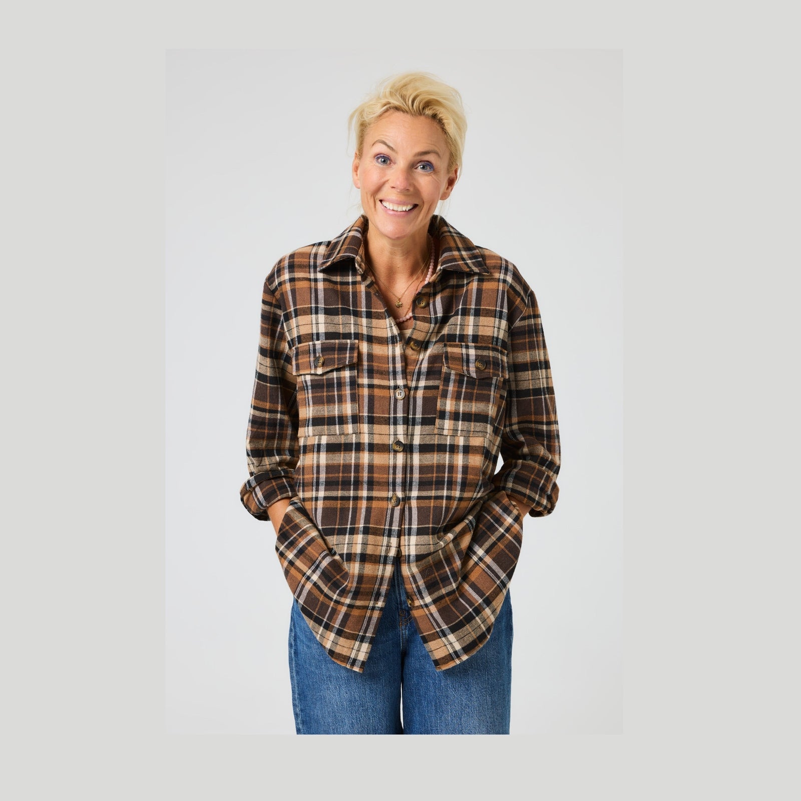 Lind LBSkovhuggeren Skjortebluser 1500 BROWN