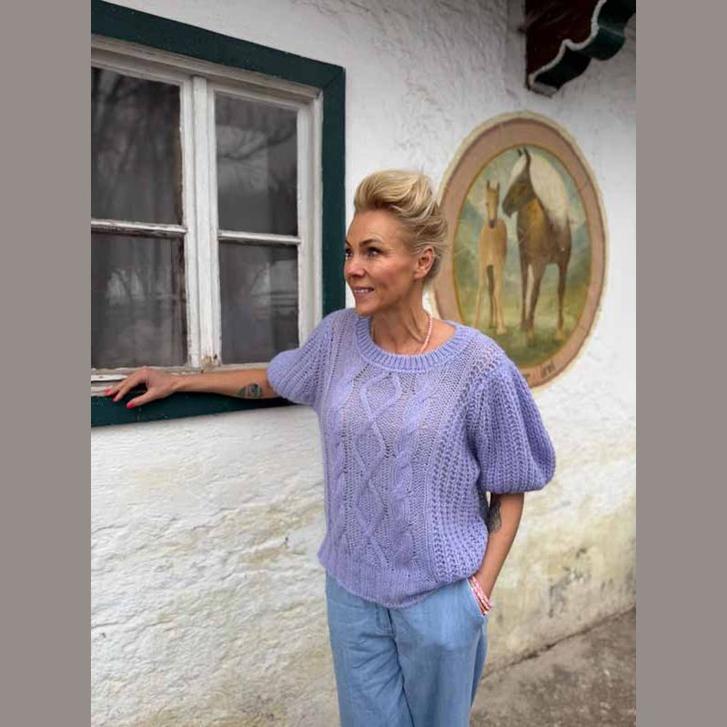 Lind LBTulipan Knit Pullover 7000 LIGHT PURPLE