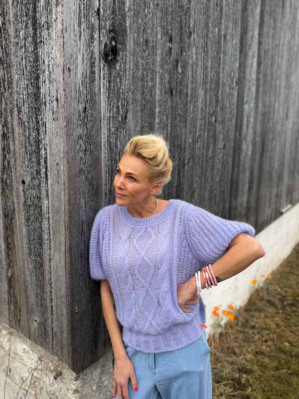 Lind LBTulipan Knit Pullover 7000 LIGHT PURPLE