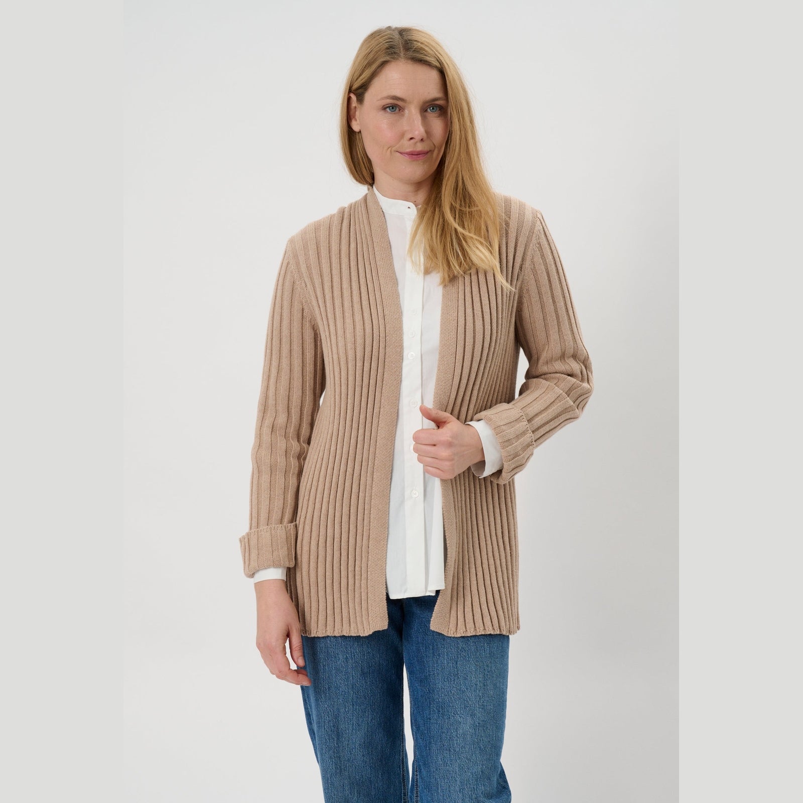 Lind LiAbbi Knit Cardigan 1261 Sand Melange