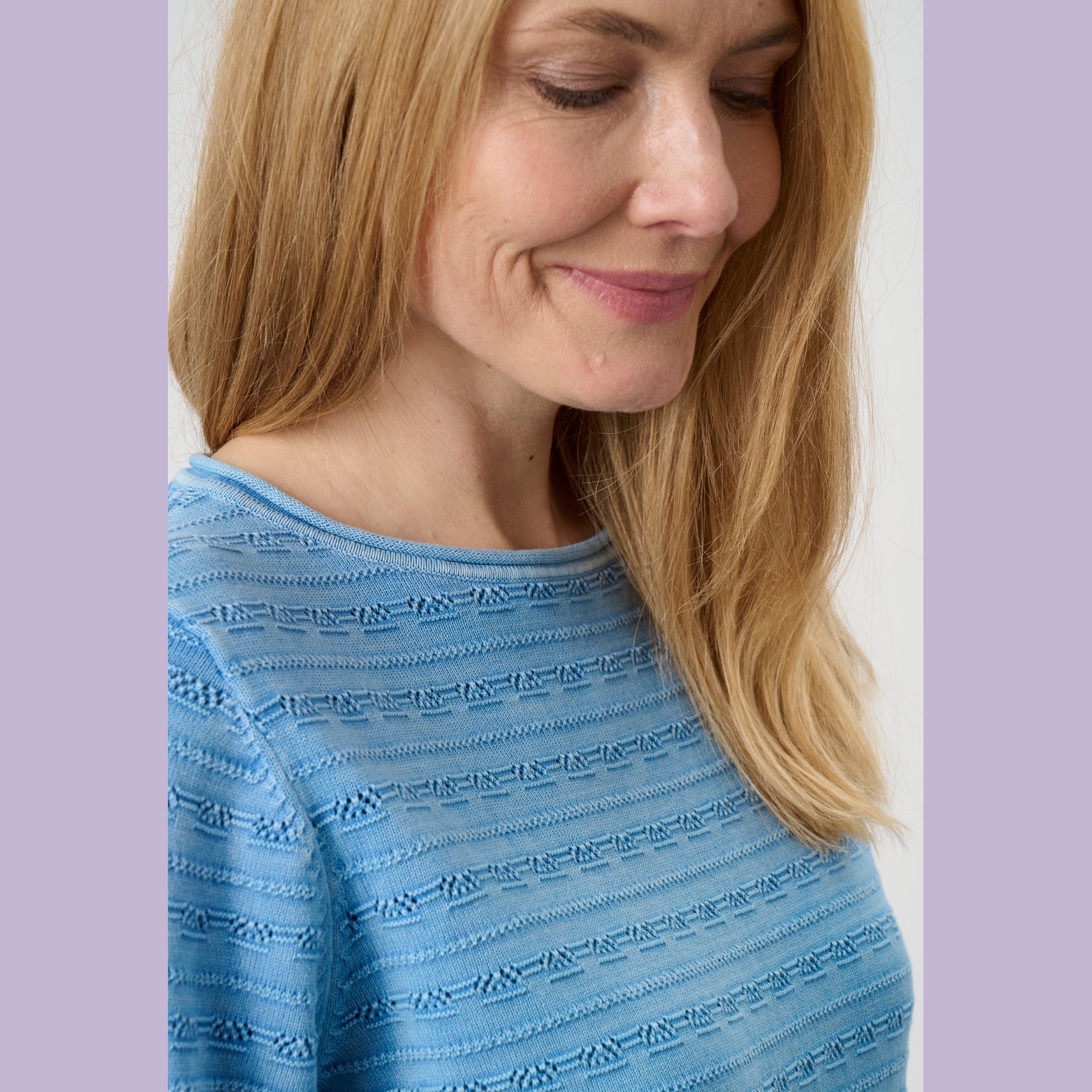 Lind LiAcacie Knit Pullover 5300 Cornflower Blue