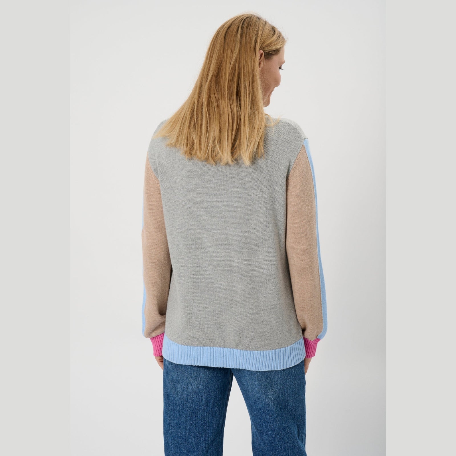 Lind LiAda Knit Pullover 9450 LIGHT GREY MELANGE
