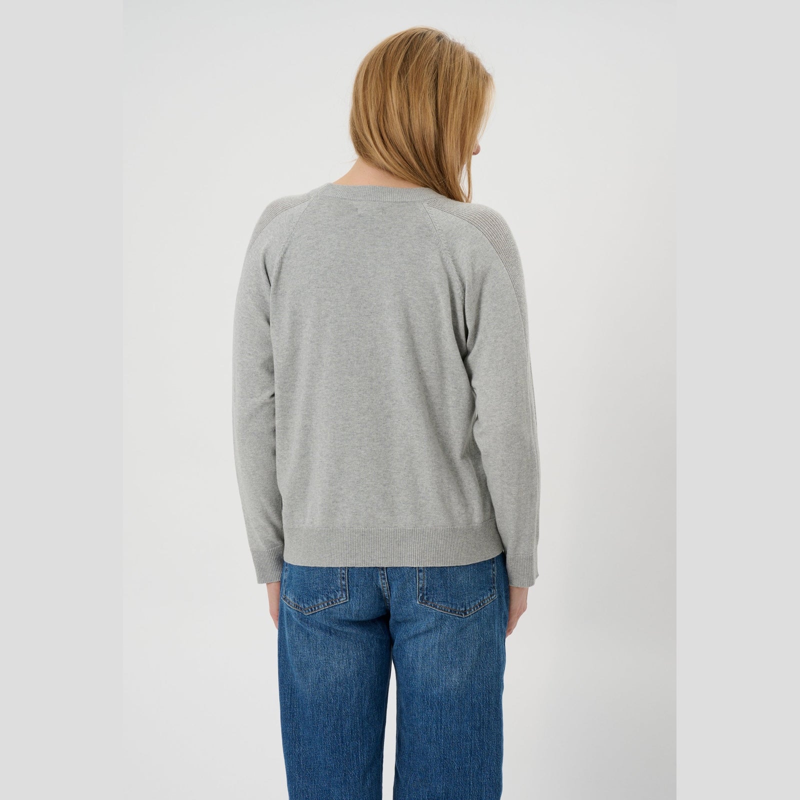 Lind LiAgnes Knit Pullover 9450 LIGHT GREY MELANGE