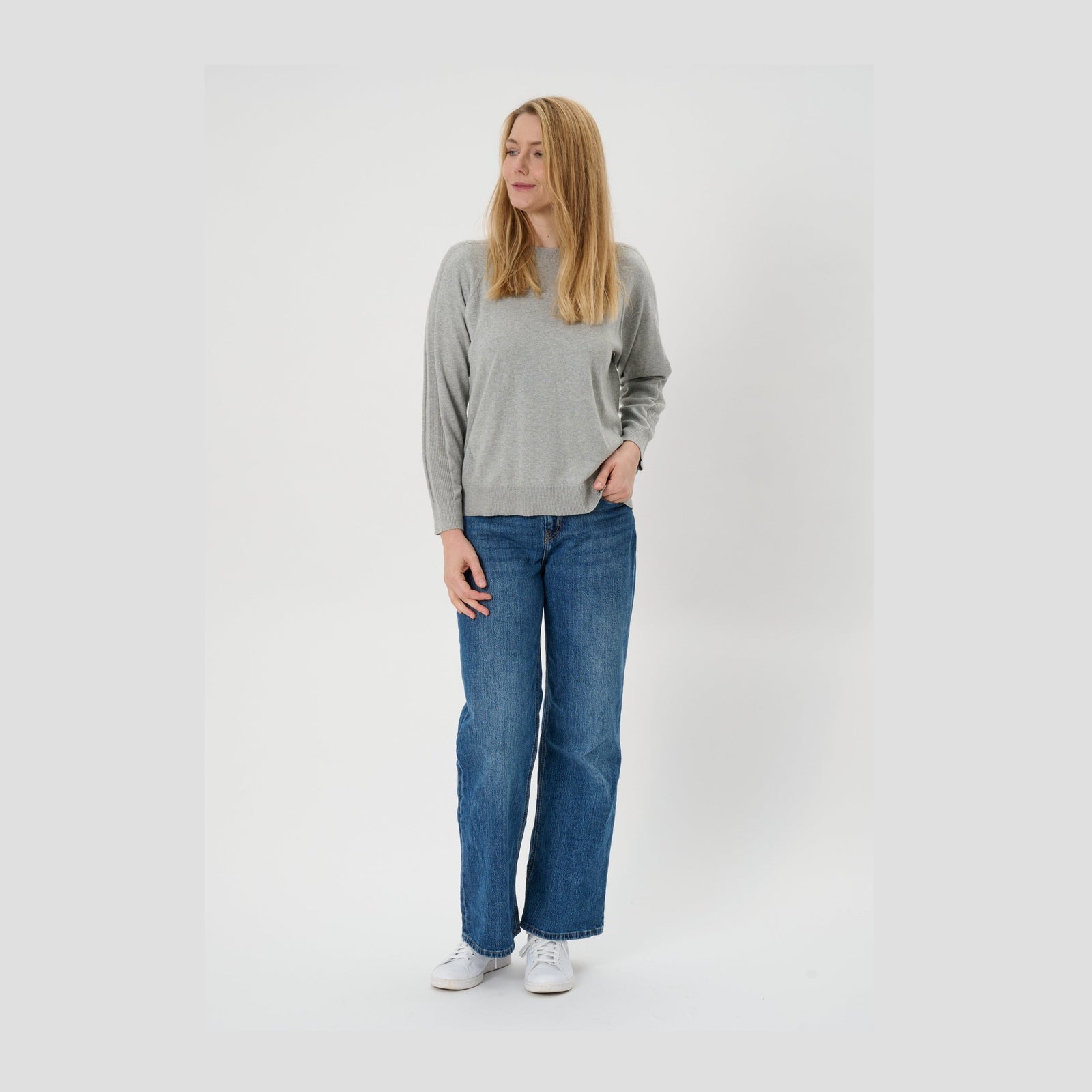 Lind LiAgnes Knit Pullover 9450 LIGHT GREY MELANGE