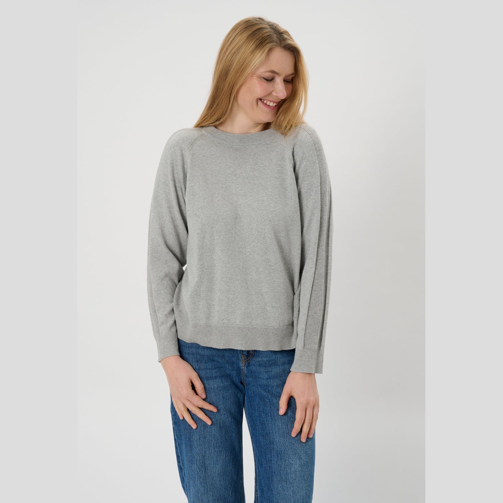 Lind LiAgnes Knit Pullover 9450 LIGHT GREY MELANGE